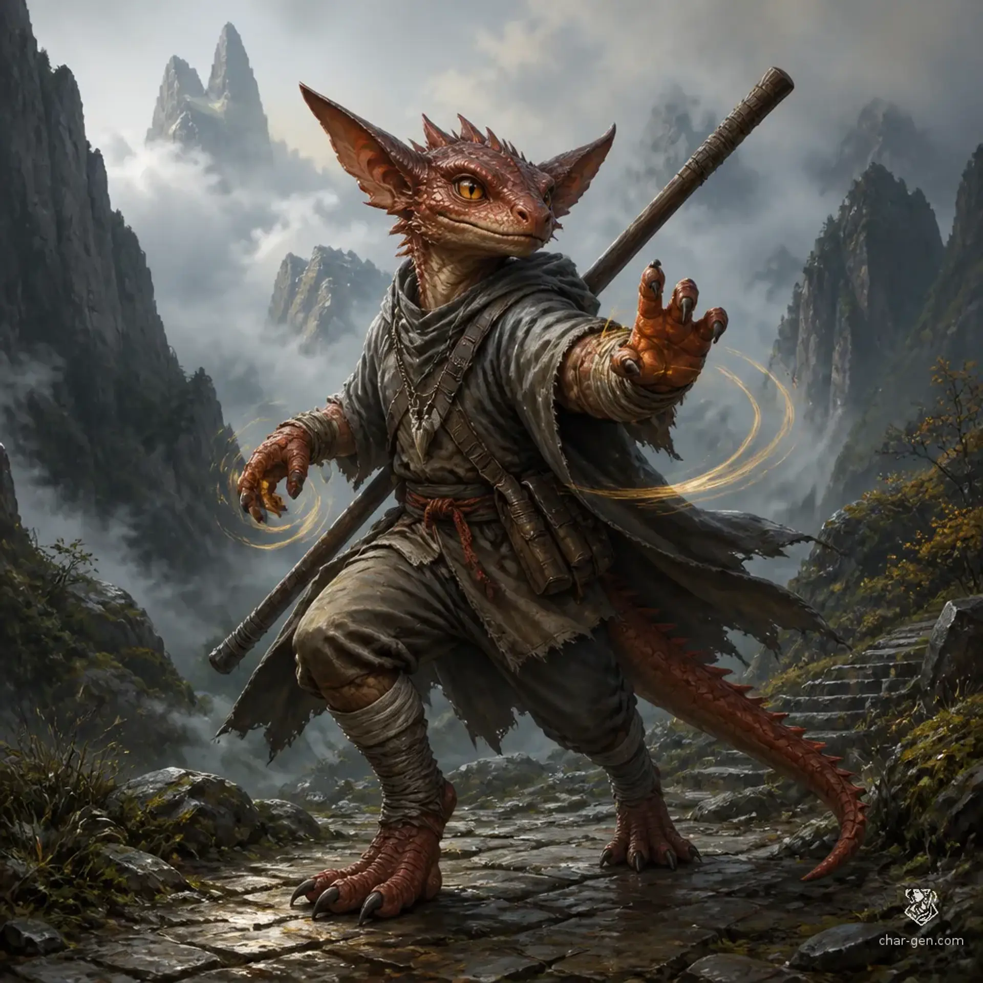 Ignis Kraos - AI-generated fantasy Character