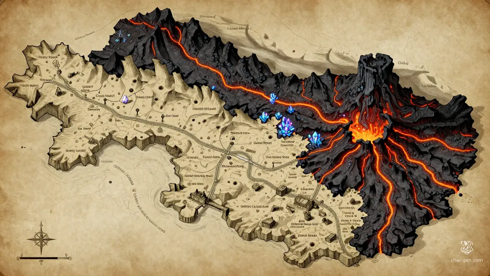 First Mark - AI-generated fantasy Region