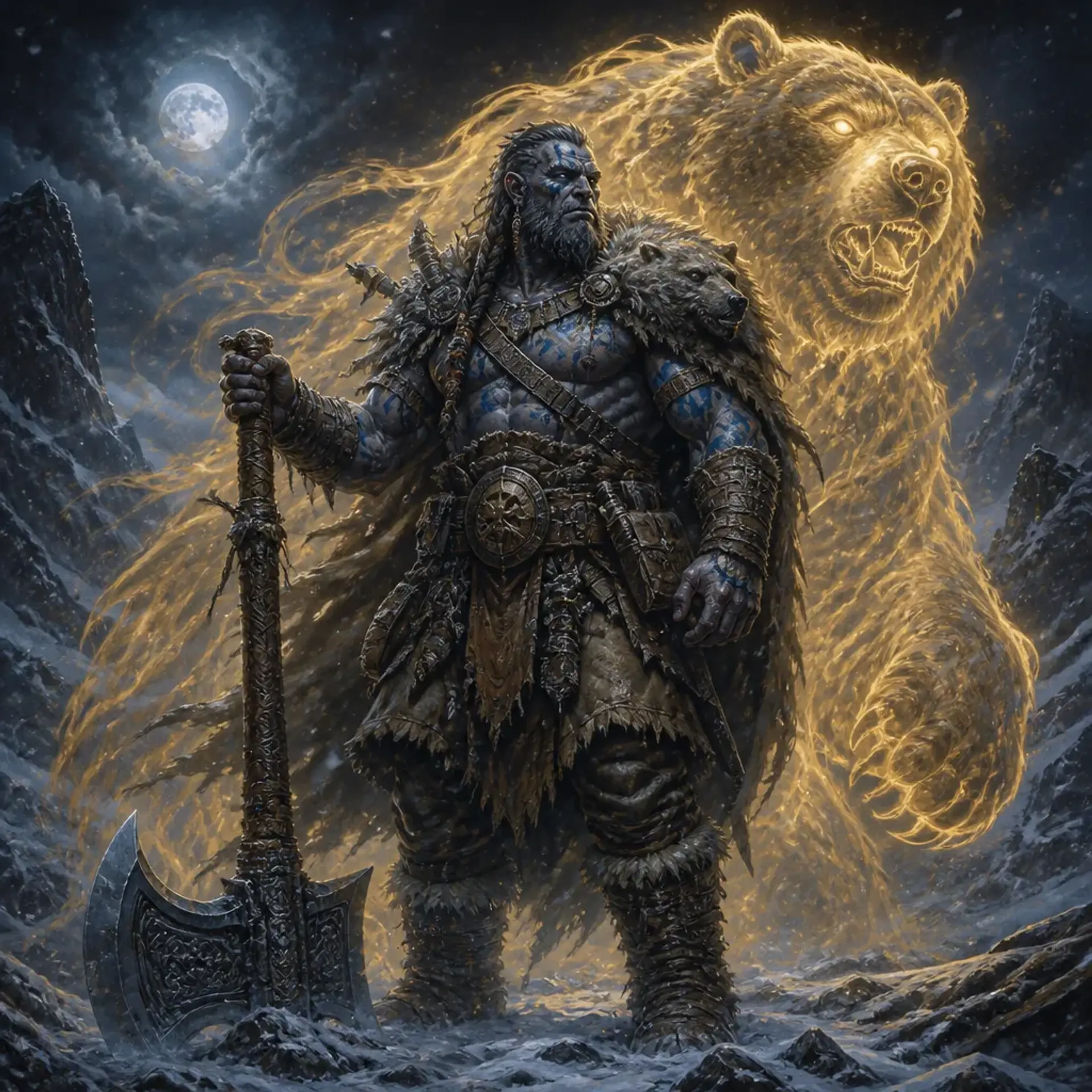 Brenn Stoneshield - AI-generated fantasy Character
