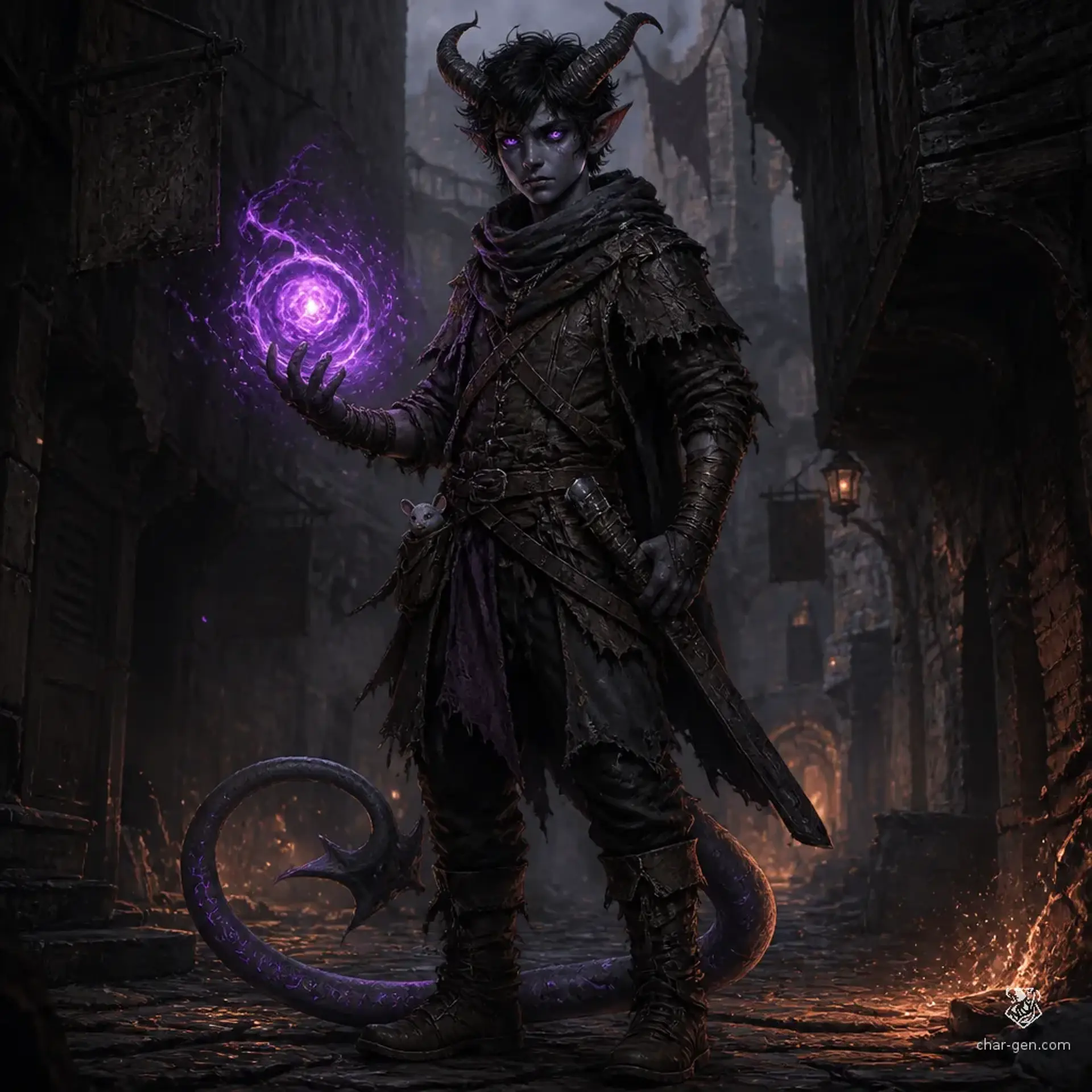Kael Vey - AI-generated fantasy Character