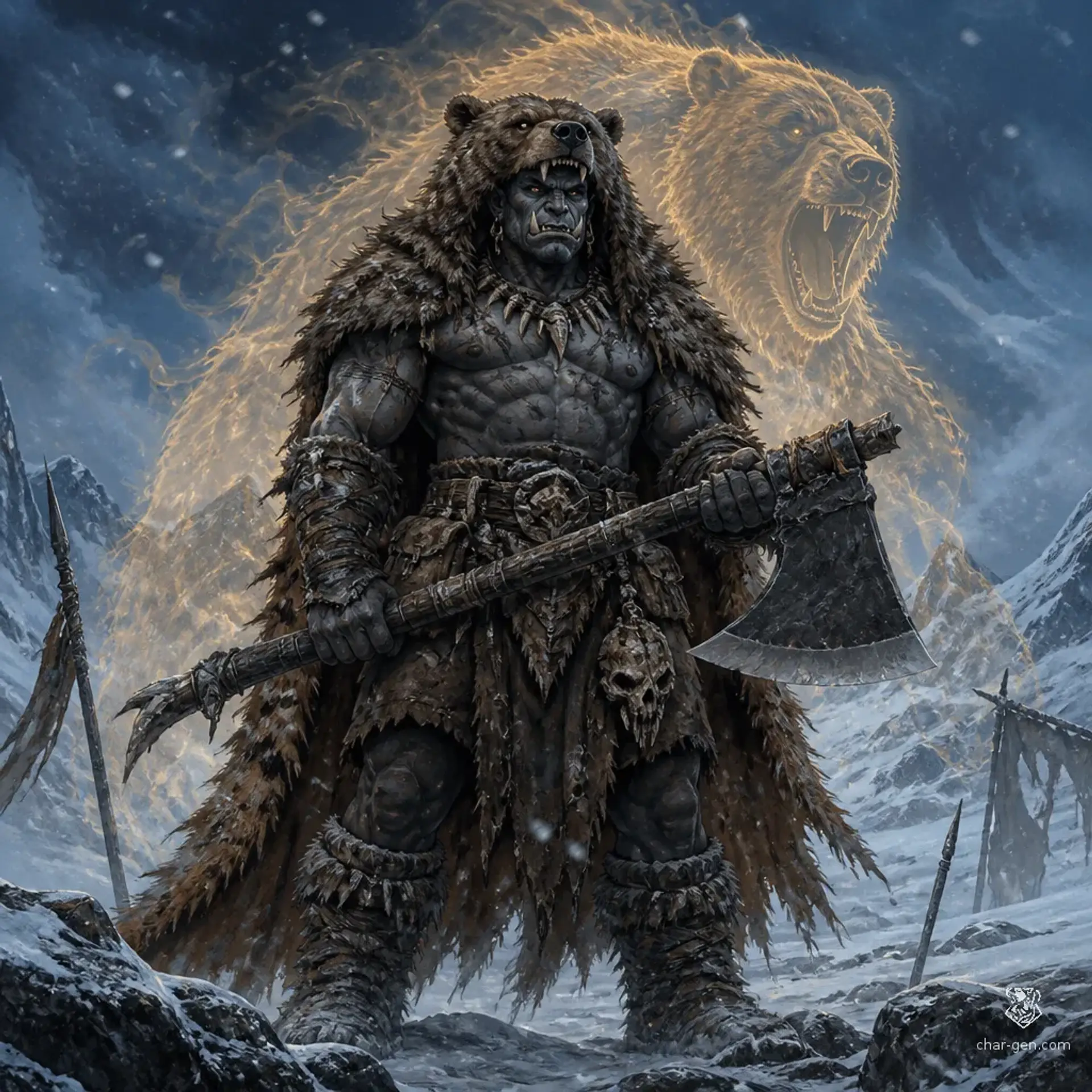 Thokk the Iron-Gut - AI-generated fantasy Character