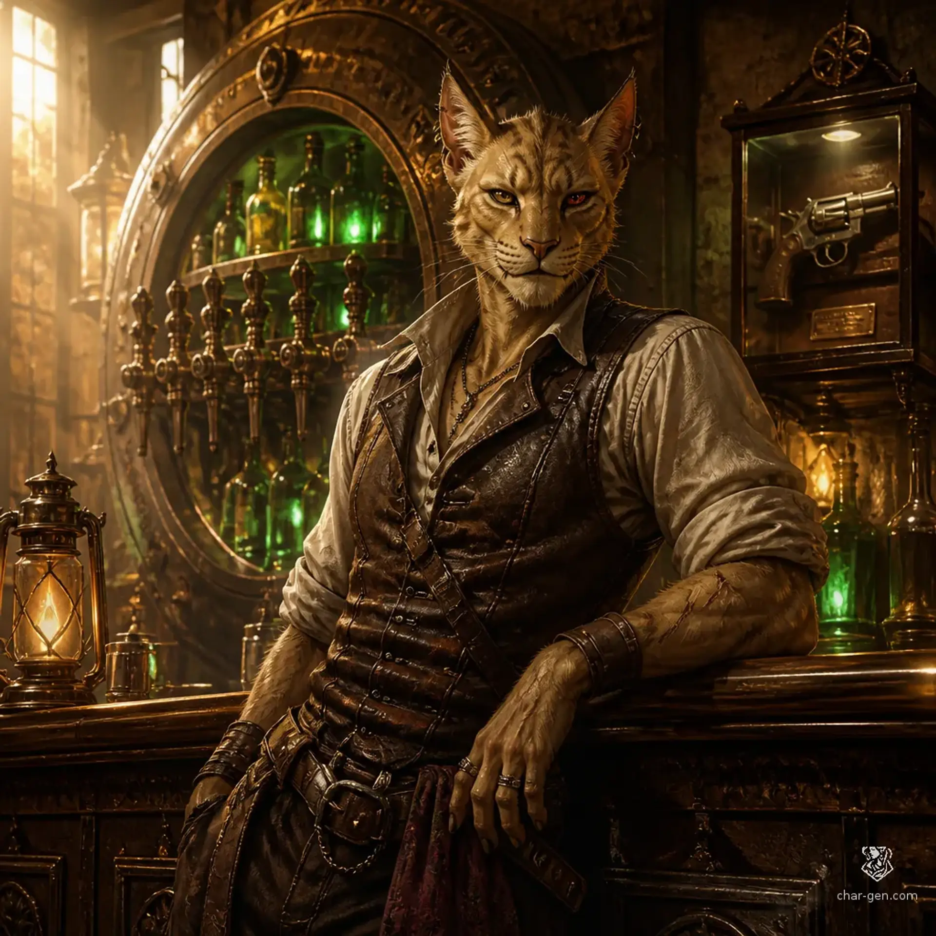 The Dustbowl Depot - AI-generated fantasy Tavern