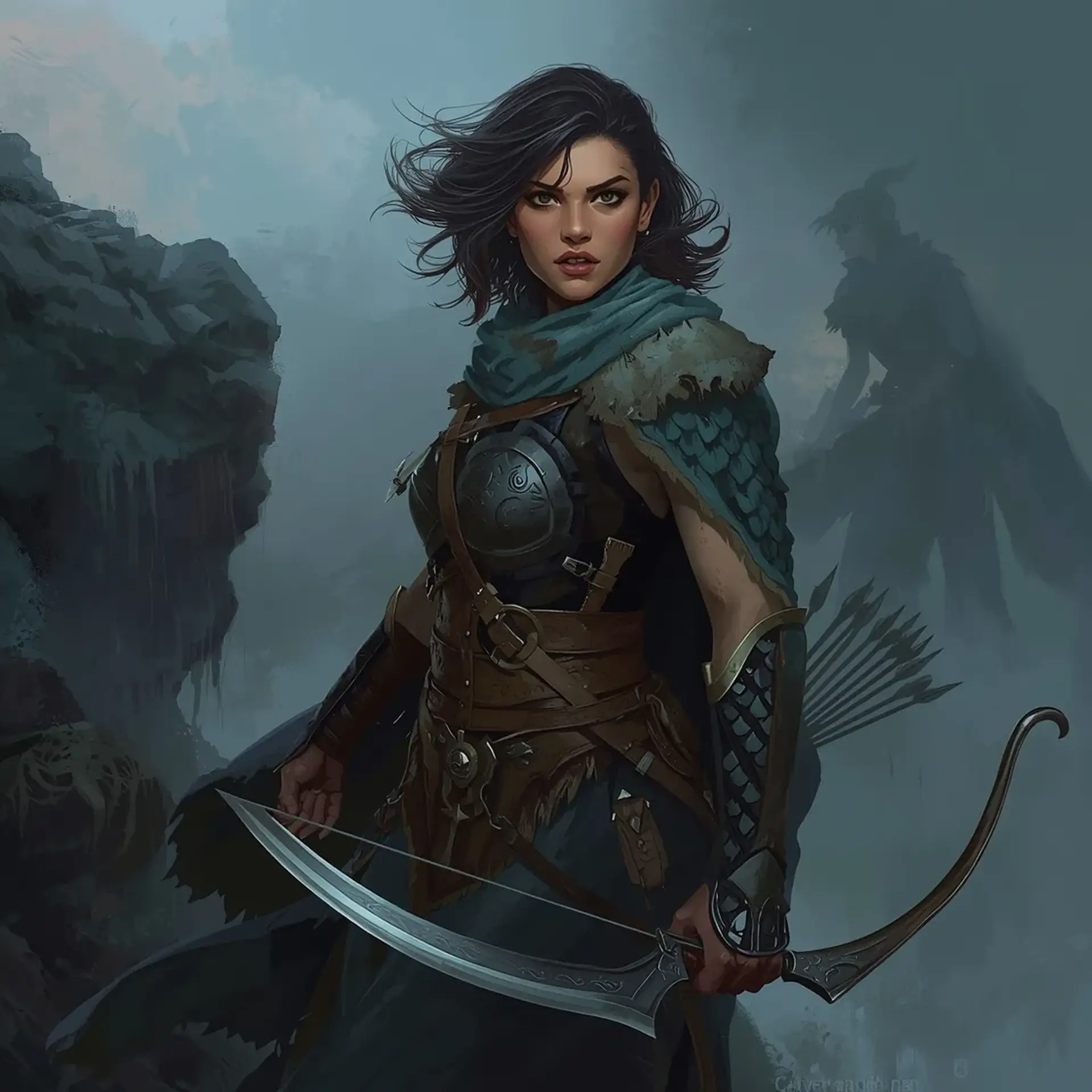 Captain Elara Vane - AI-generated fantasy Character