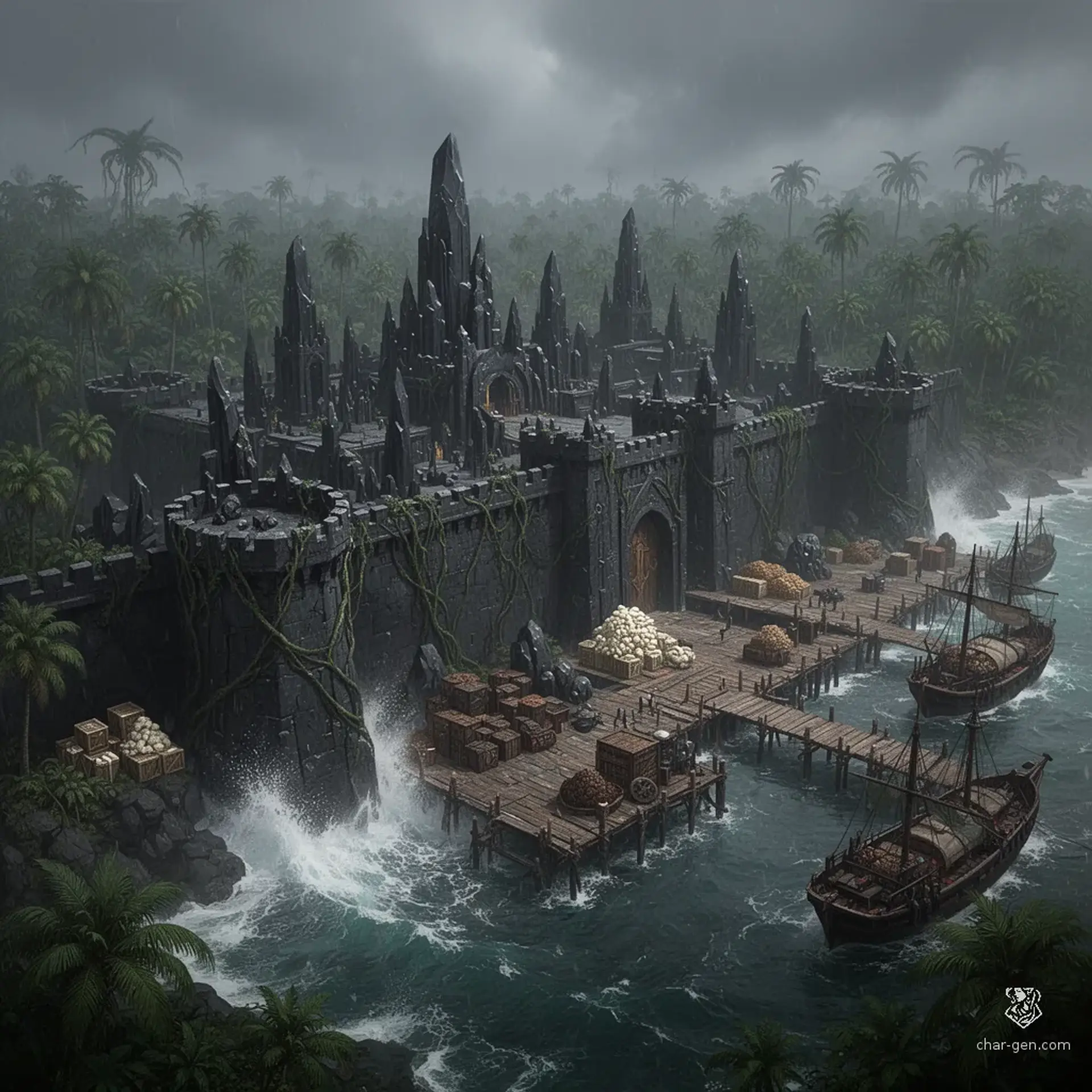 Karkash-Zul - AI-generated fantasy Settlement