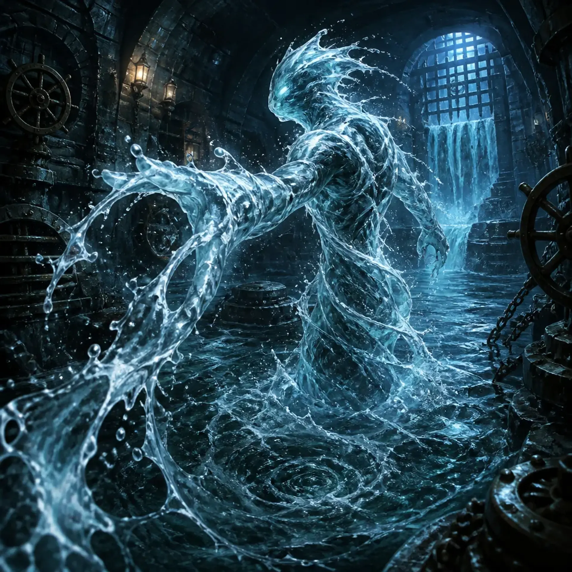 Water Weird - AI-generated fantasy Monster