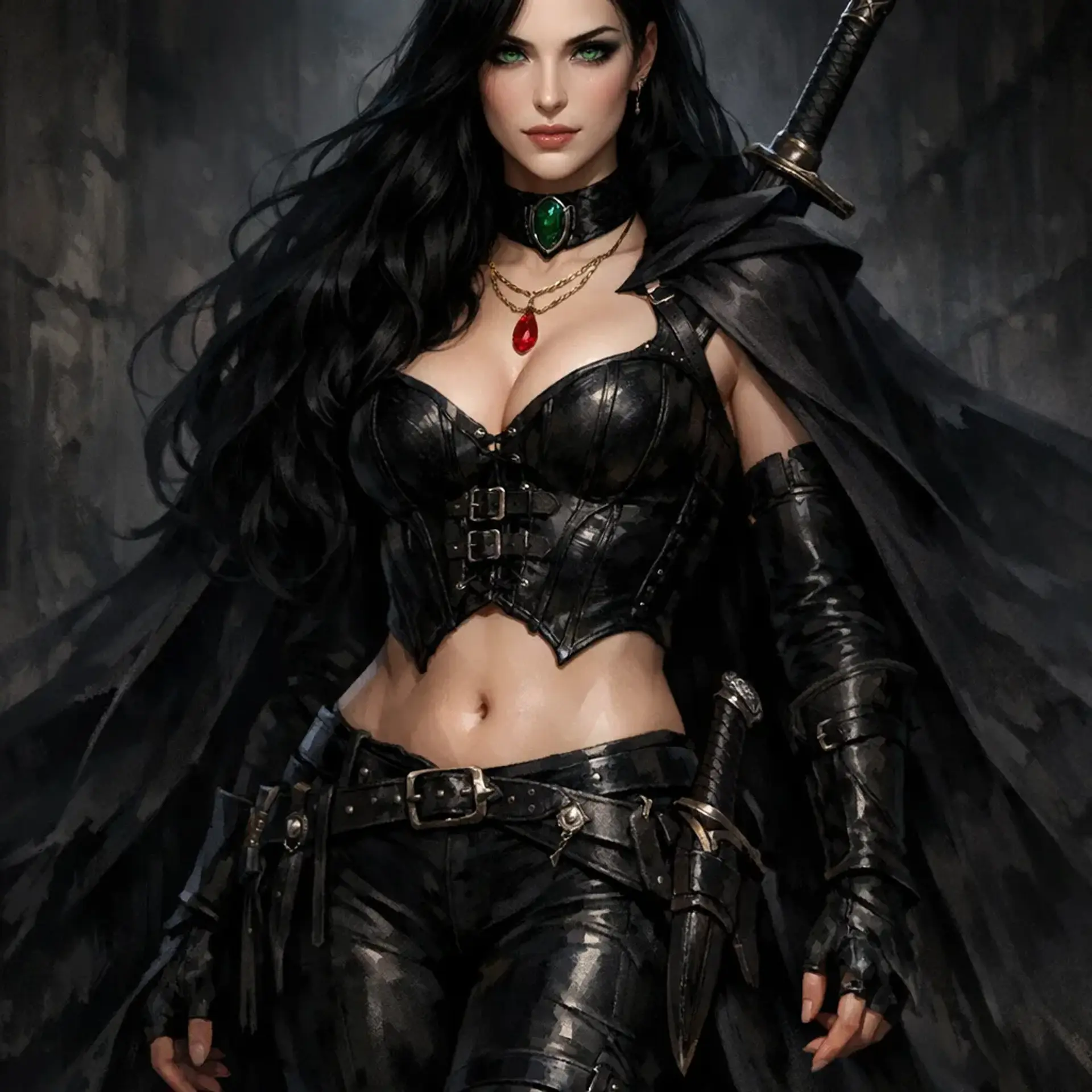 Raven Blackthorne - AI-generated fantasy NPC