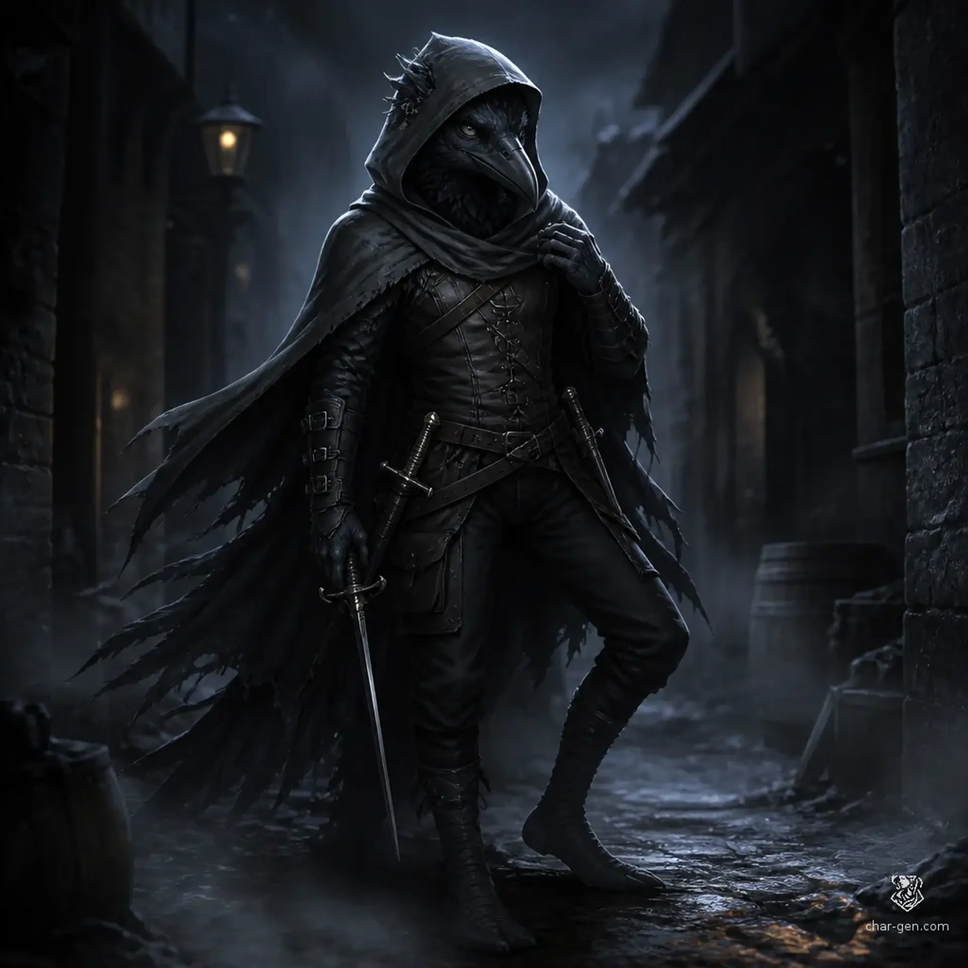 Nyx - AI-generated fantasy Character