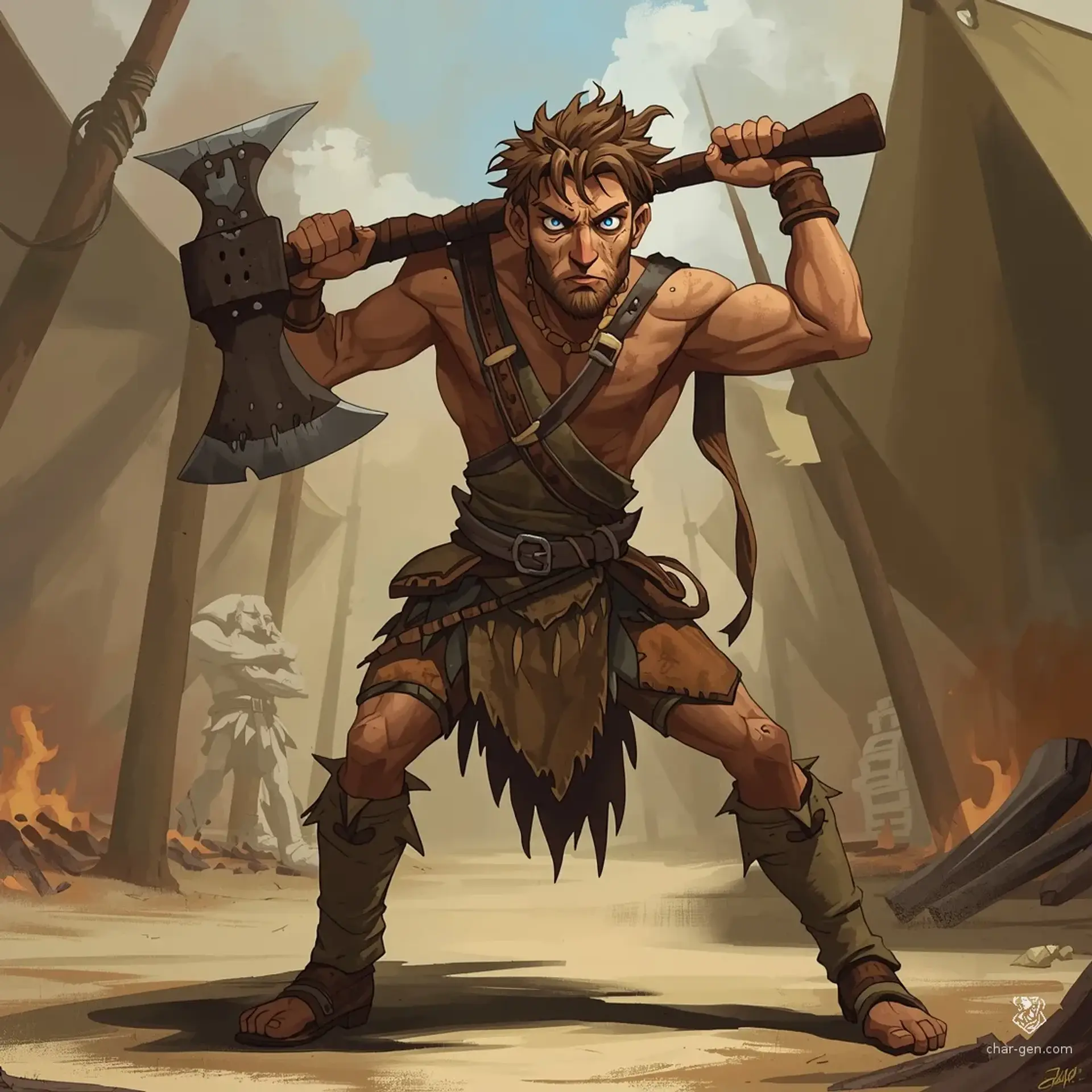 Barnaby Stout - AI-generated fantasy Character