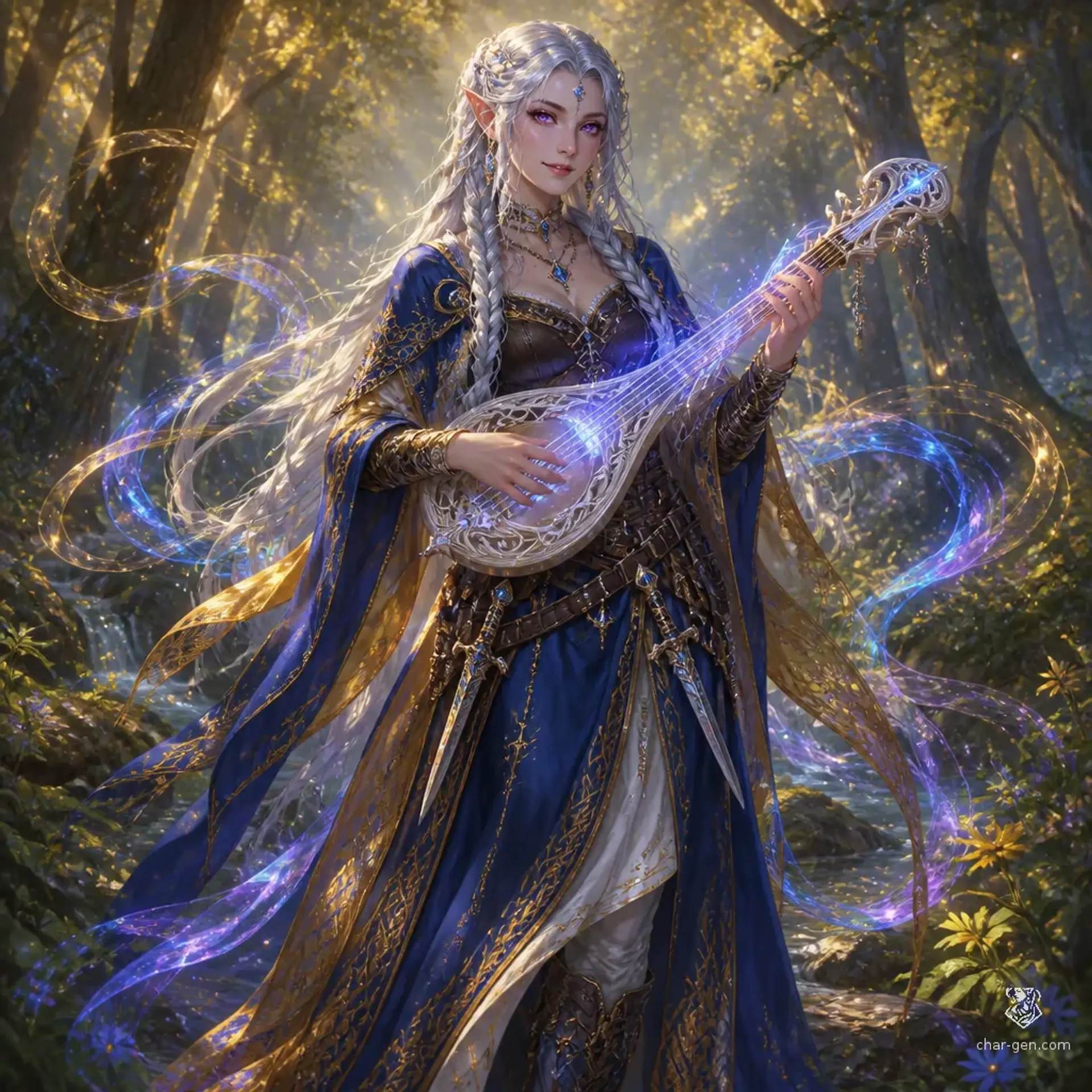 Elara Moonsilver - AI-generated fantasy Character