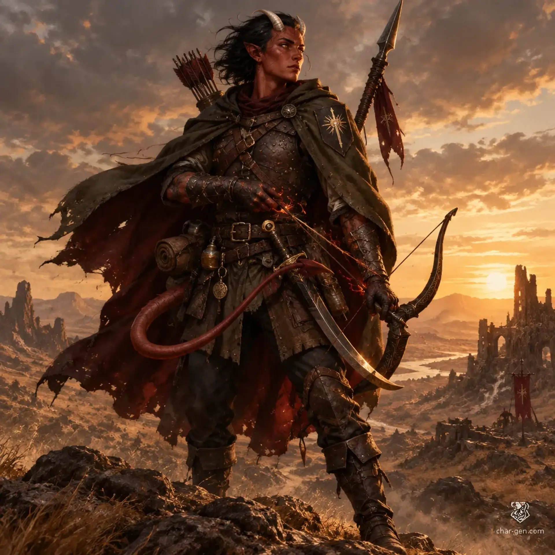 Azaivara Sormei - AI-generated fantasy Character
