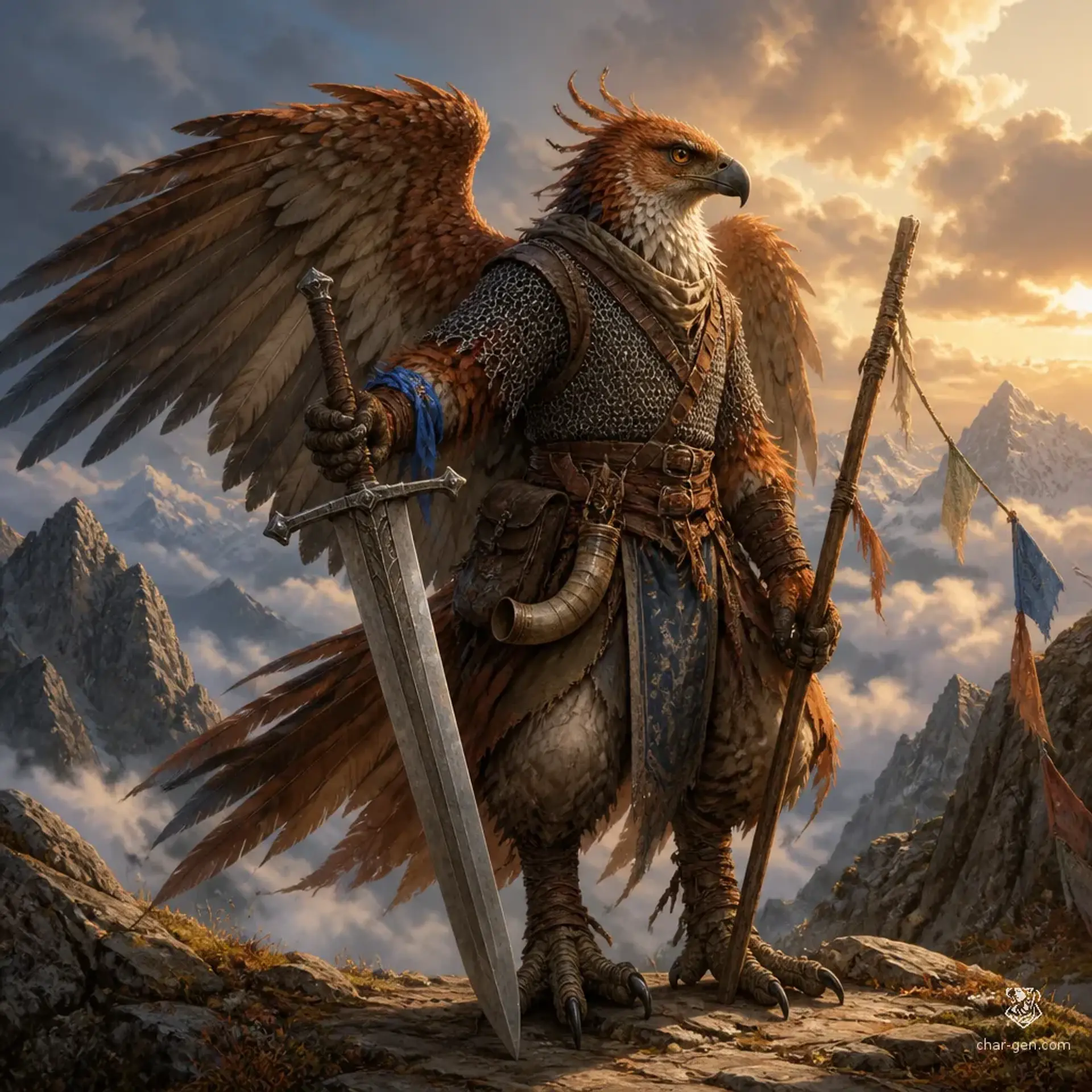 Sheshan Daryush - AI-generated fantasy Character