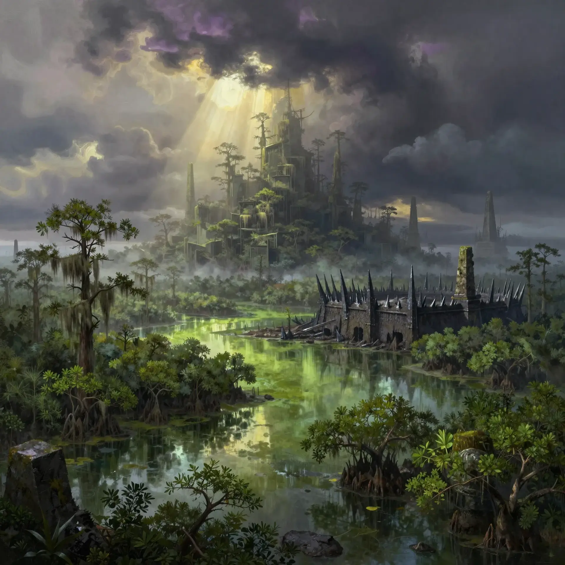 The Dur-Var Swamp - AI-generated fantasy Region