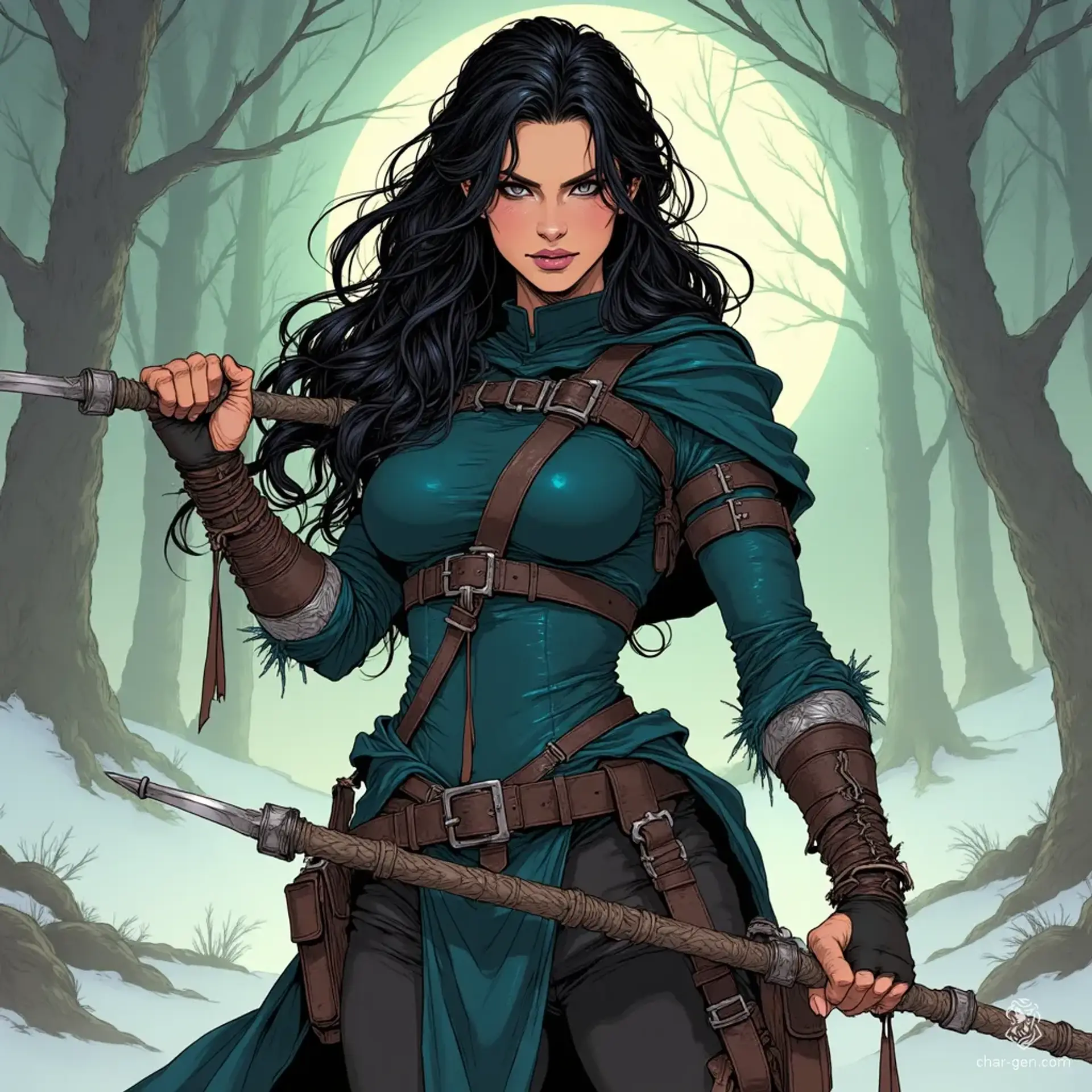Elara Nightriver - AI-generated fantasy NPC