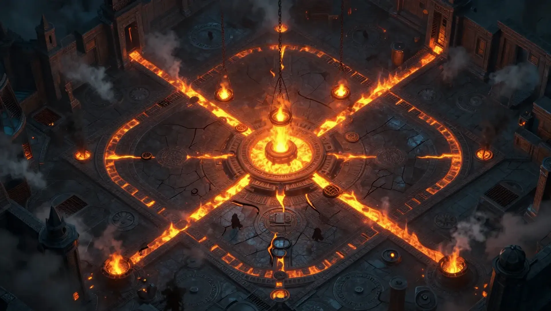 Hold the Forge Long Enough to Wake the Gate - AI-generated fantasy Encounter