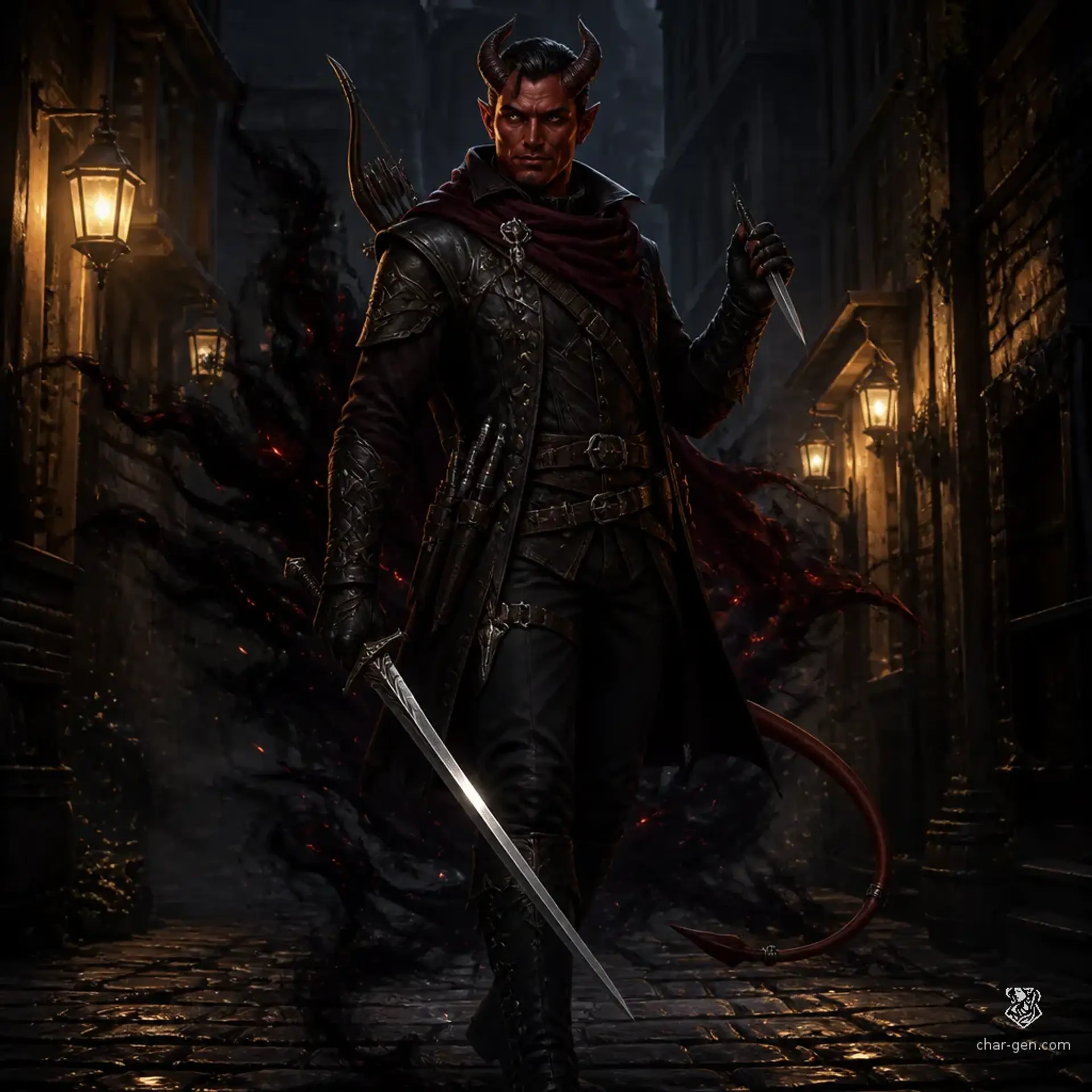 Azazel - AI-generated fantasy Character