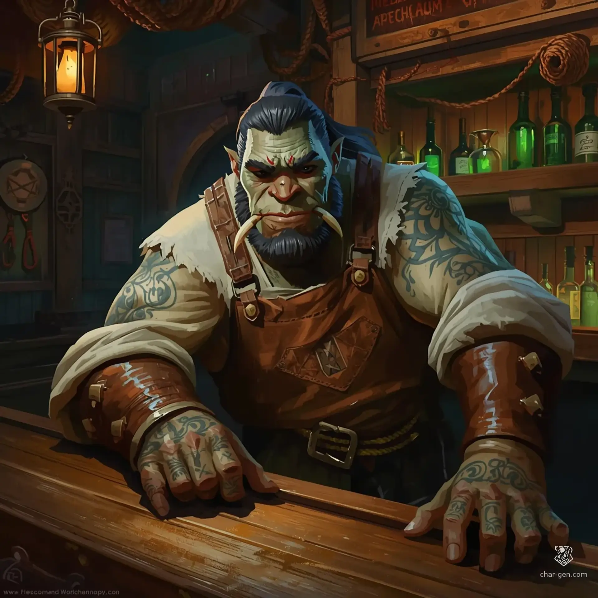 The Salted Siren's Rest - AI-generated fantasy Tavern