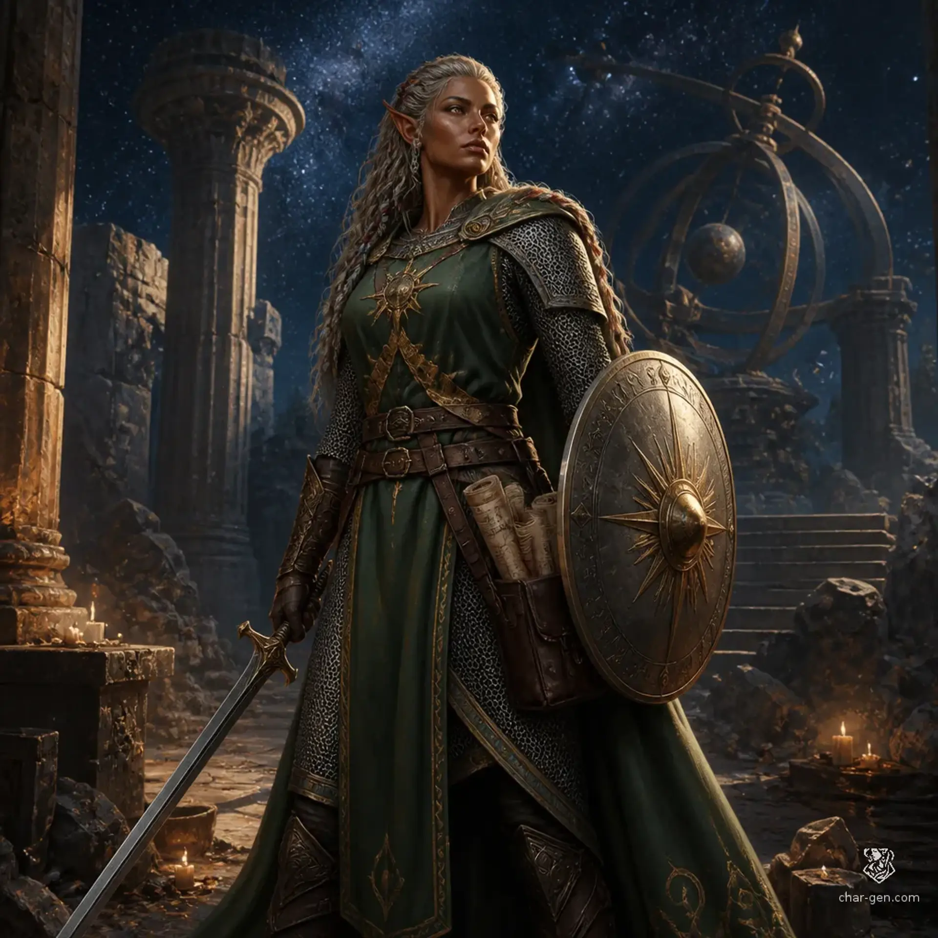 Tavria Oruvane - AI-generated fantasy Character