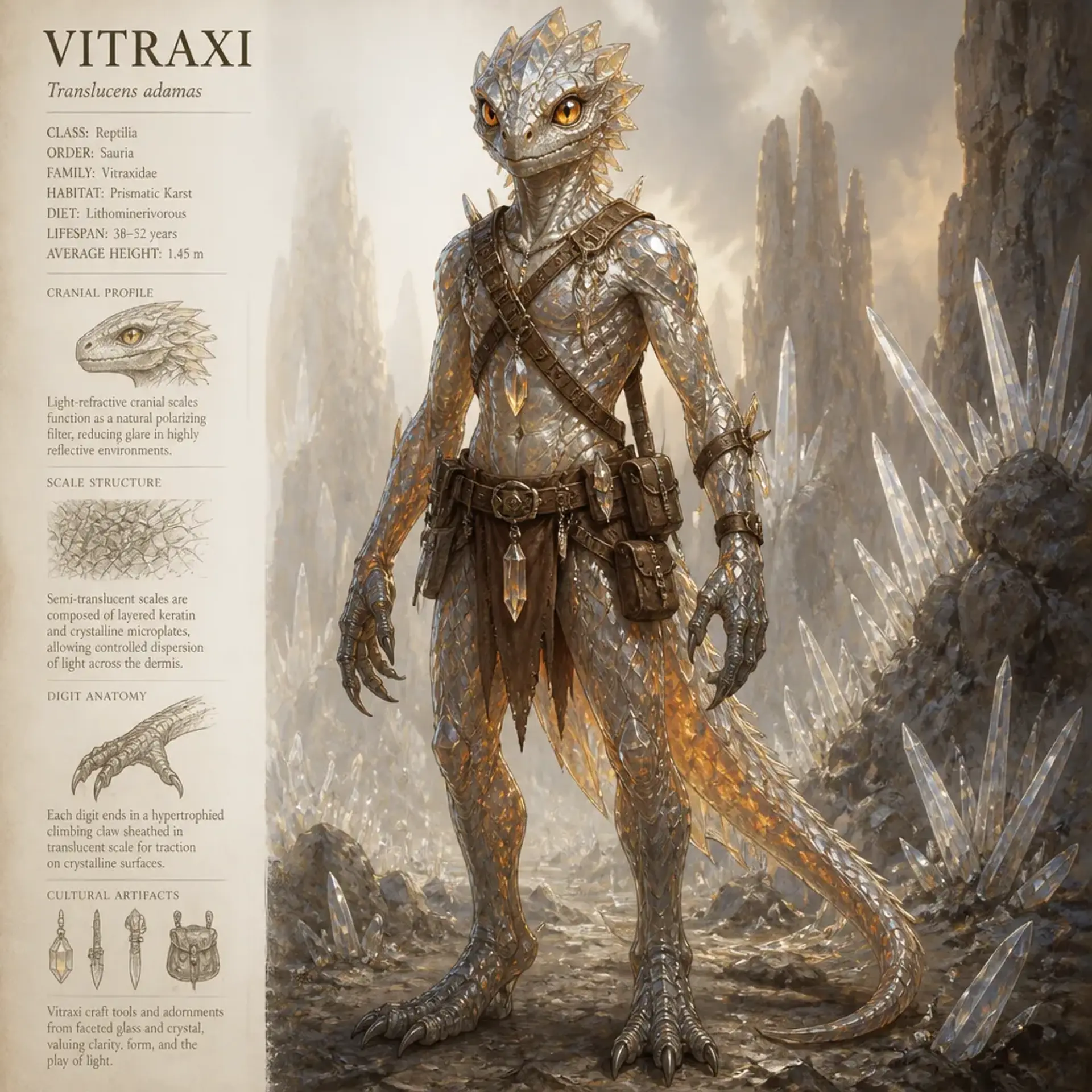 Vitraxi - AI-generated fantasy Species
