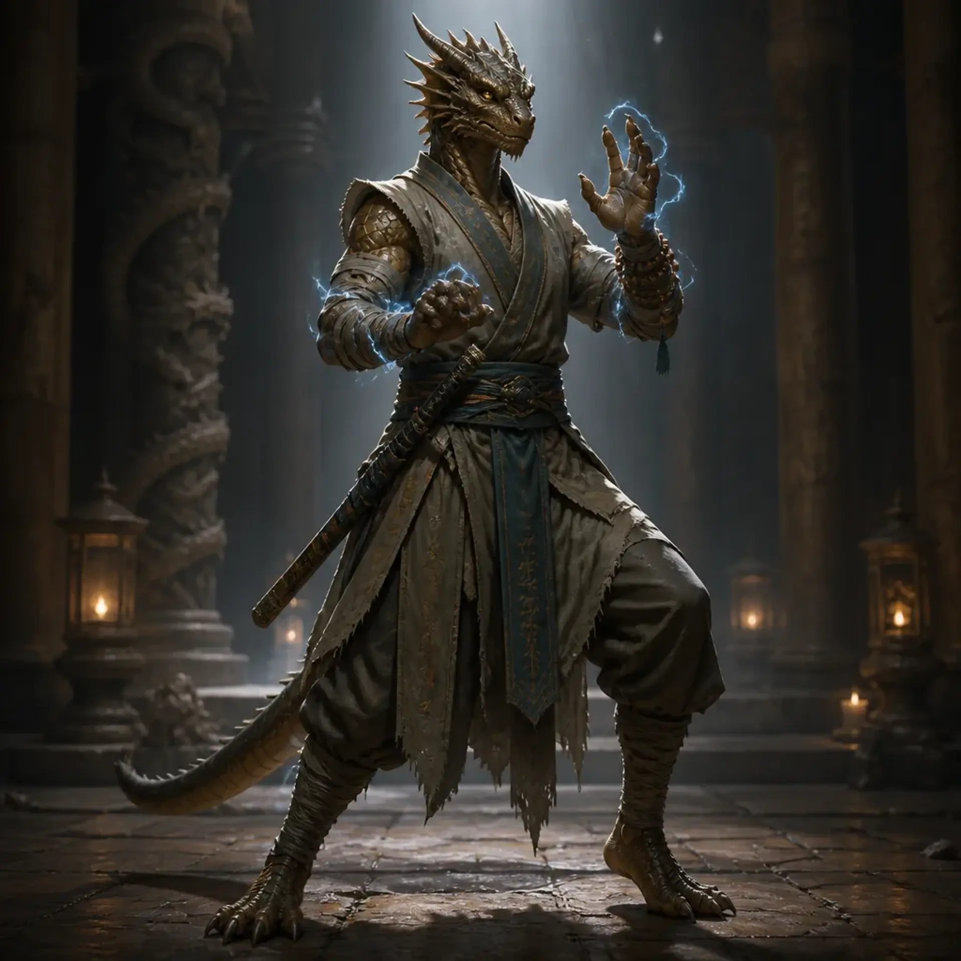 Sarthyx Koael - AI-generated fantasy Character