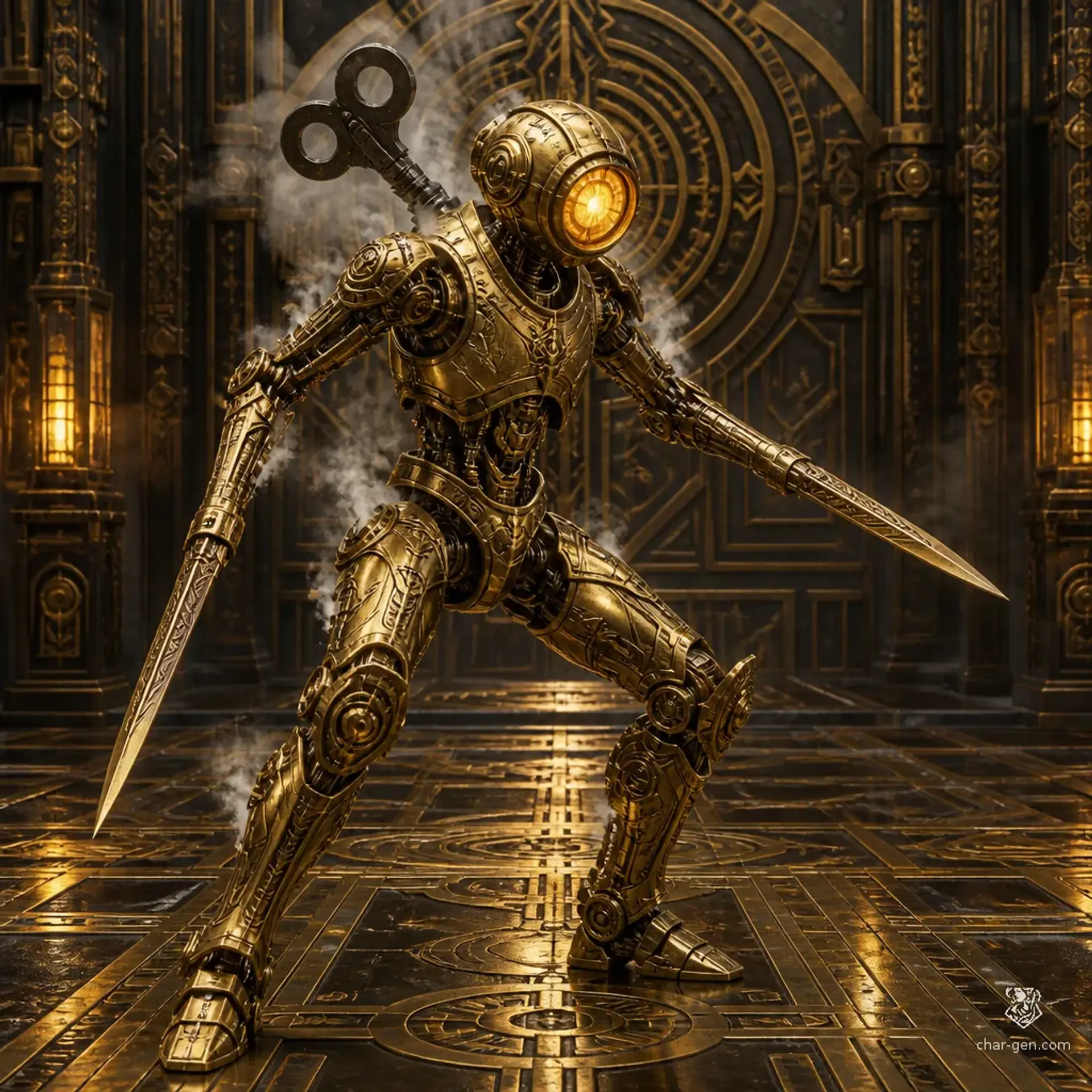 Clockwork Soldier - AI-generated fantasy Monster