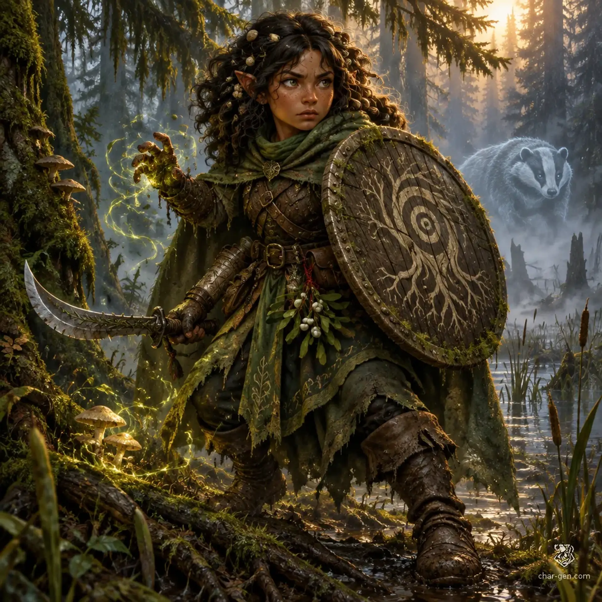 Naveena - AI-generated fantasy Character
