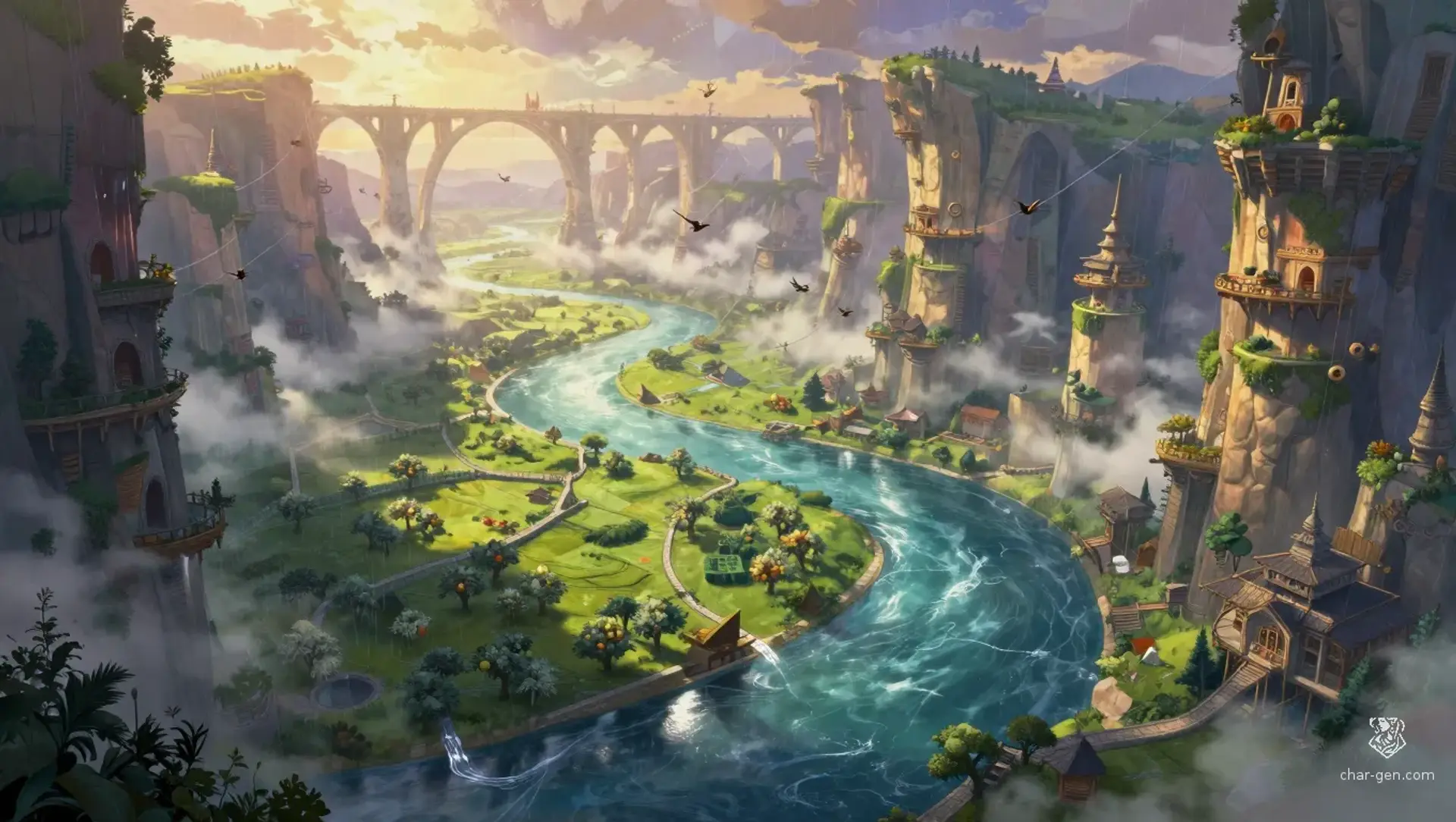 Veylreach Expanse - AI-generated fantasy Region
