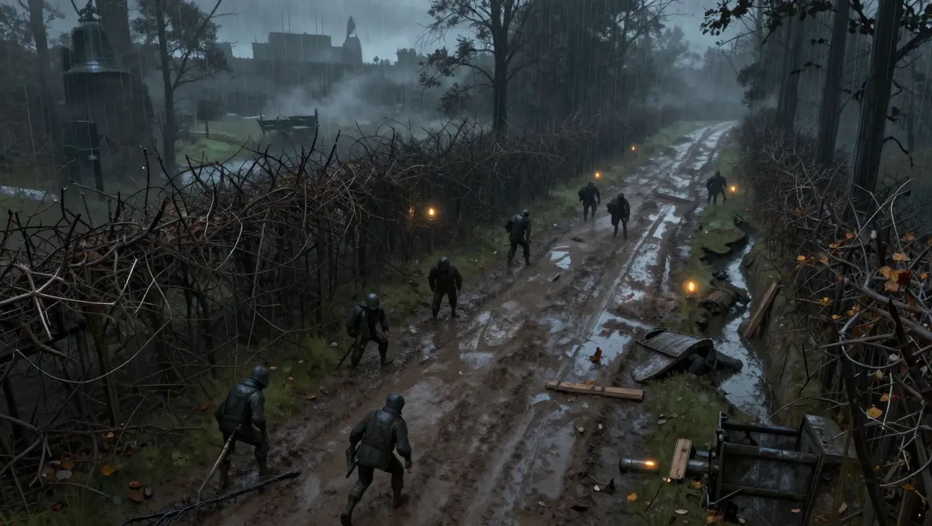 The Eastern Woodline Ambush - AI-generated fantasy Encounter