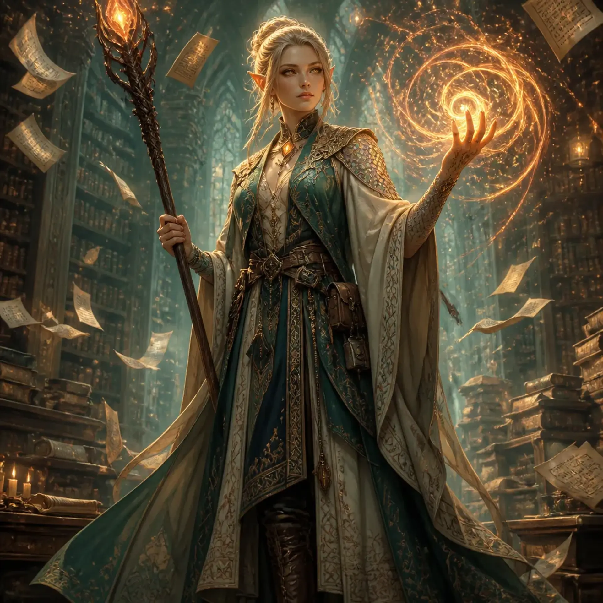 Elaria Veylan - AI-generated fantasy Character