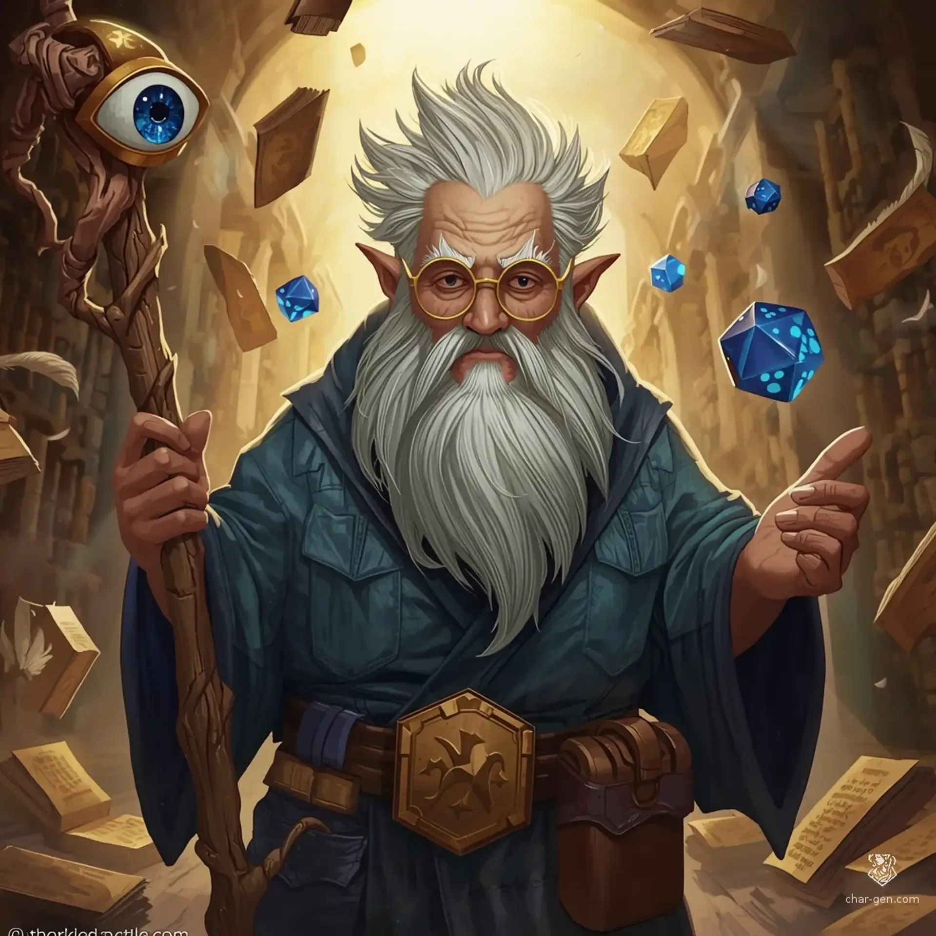 Barnaby Inkfinger Fizzlewick - AI-generated fantasy Character