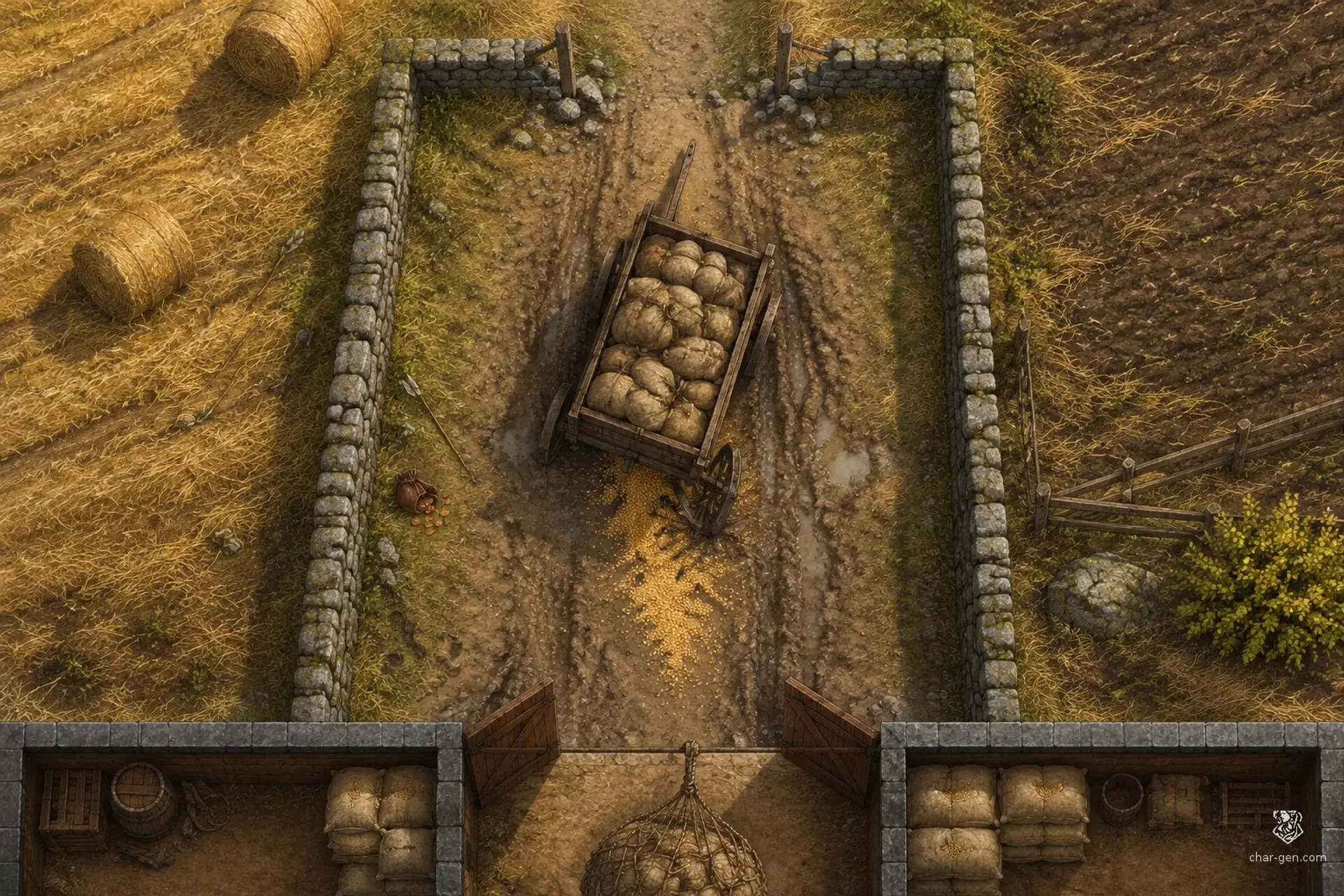 Keep the Grain Cart from Reaching the Field Gap