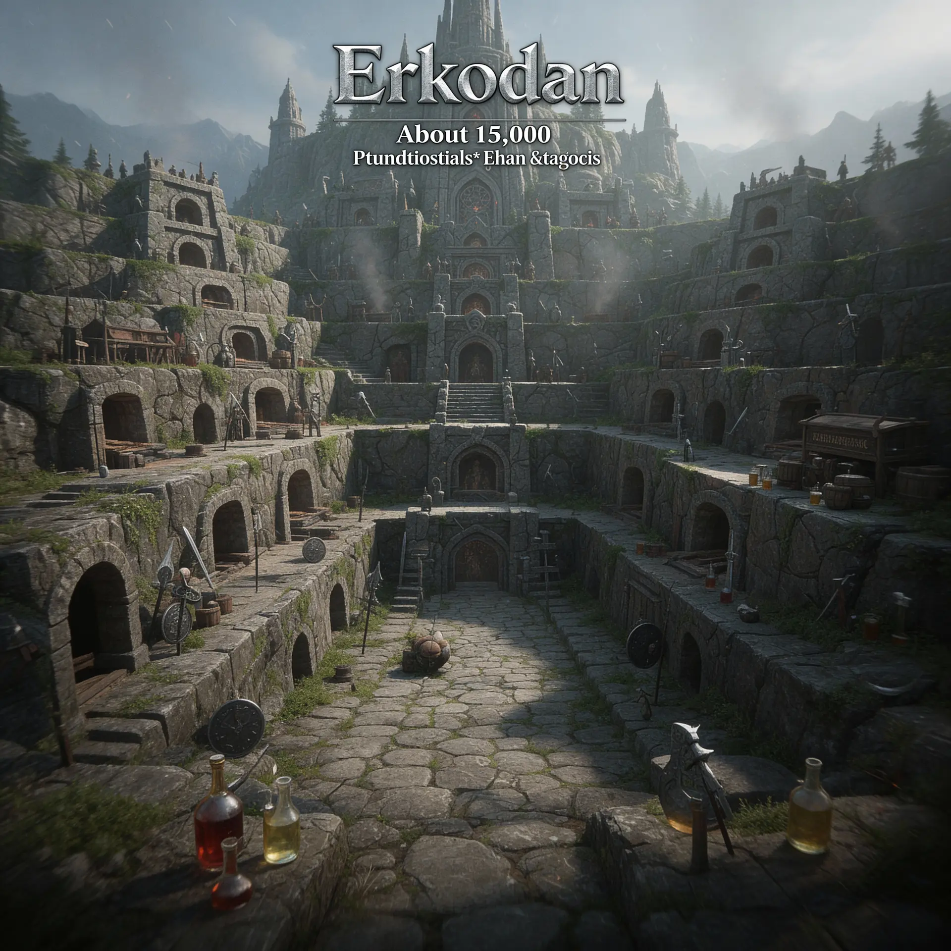 Erkodan - AI-generated fantasy Settlement