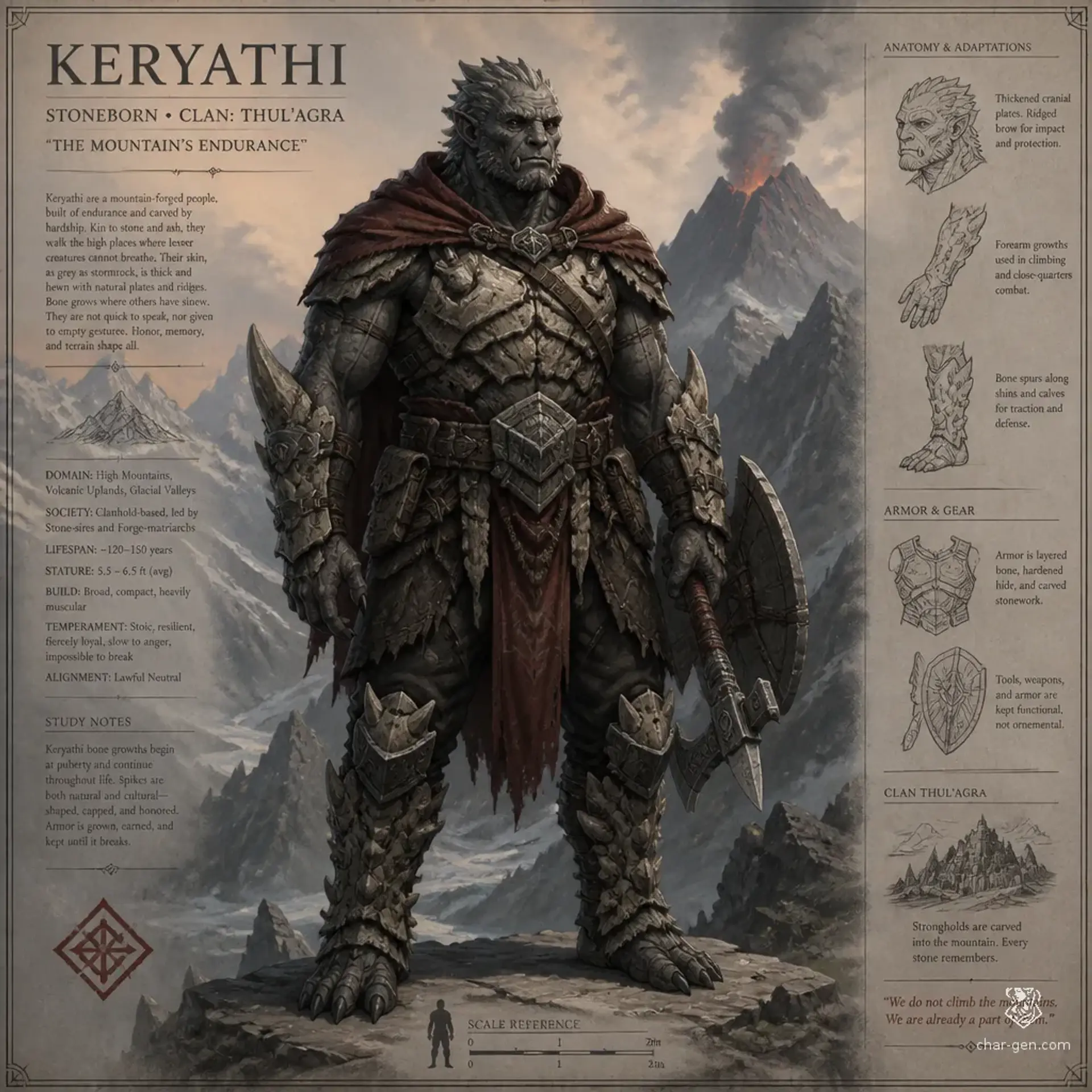 Keryathi - AI-generated fantasy Species
