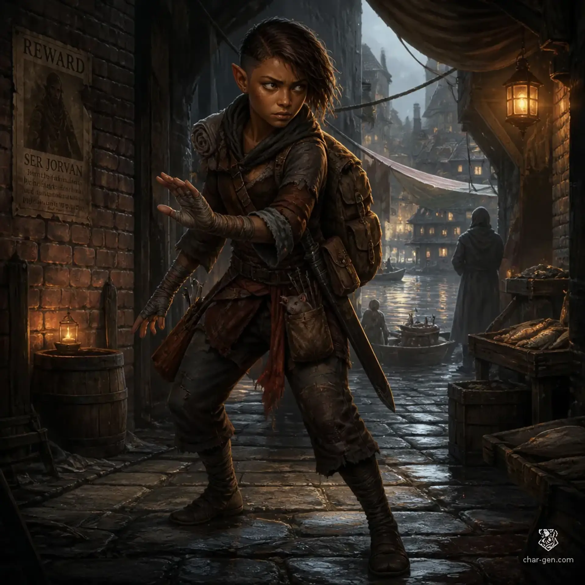 Kiri - AI-generated fantasy Character