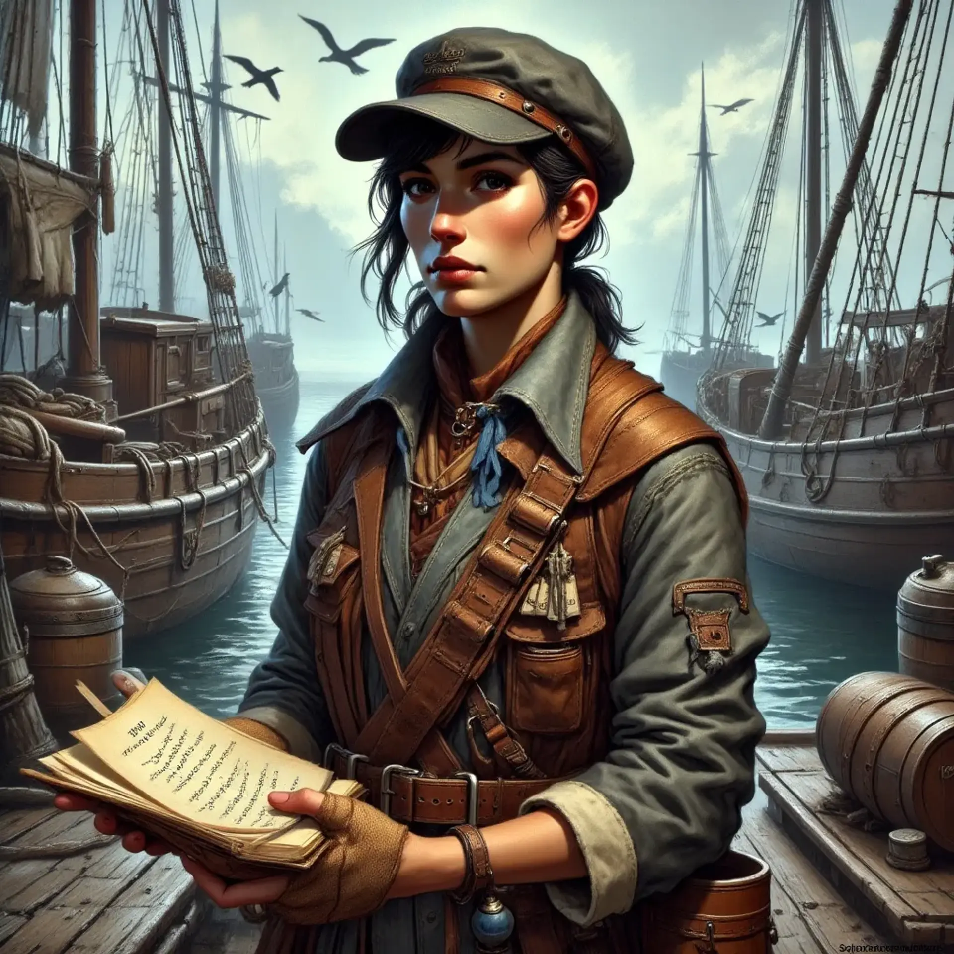 Maera Dovan - AI-generated fantasy NPC