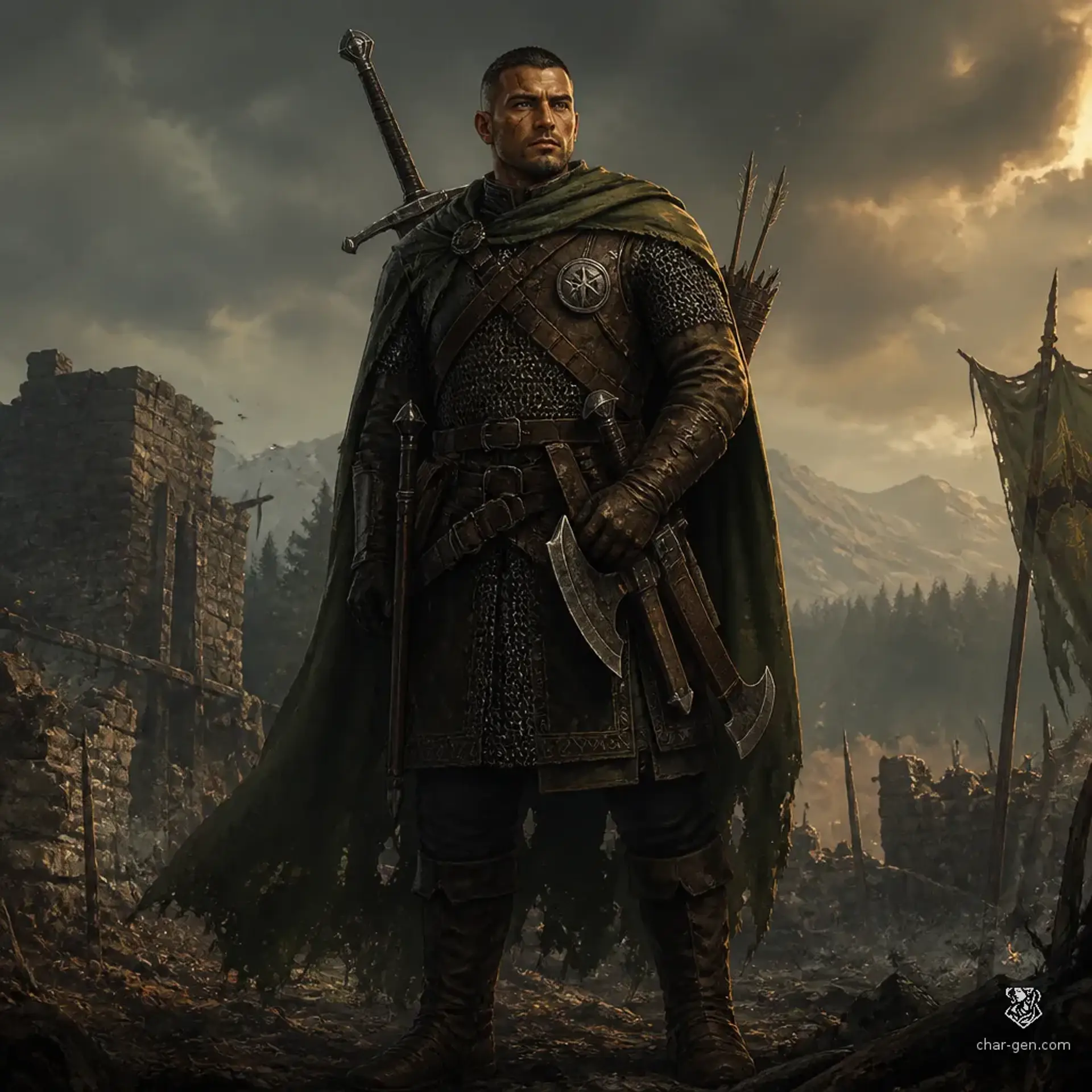 Kai - AI-generated fantasy Character