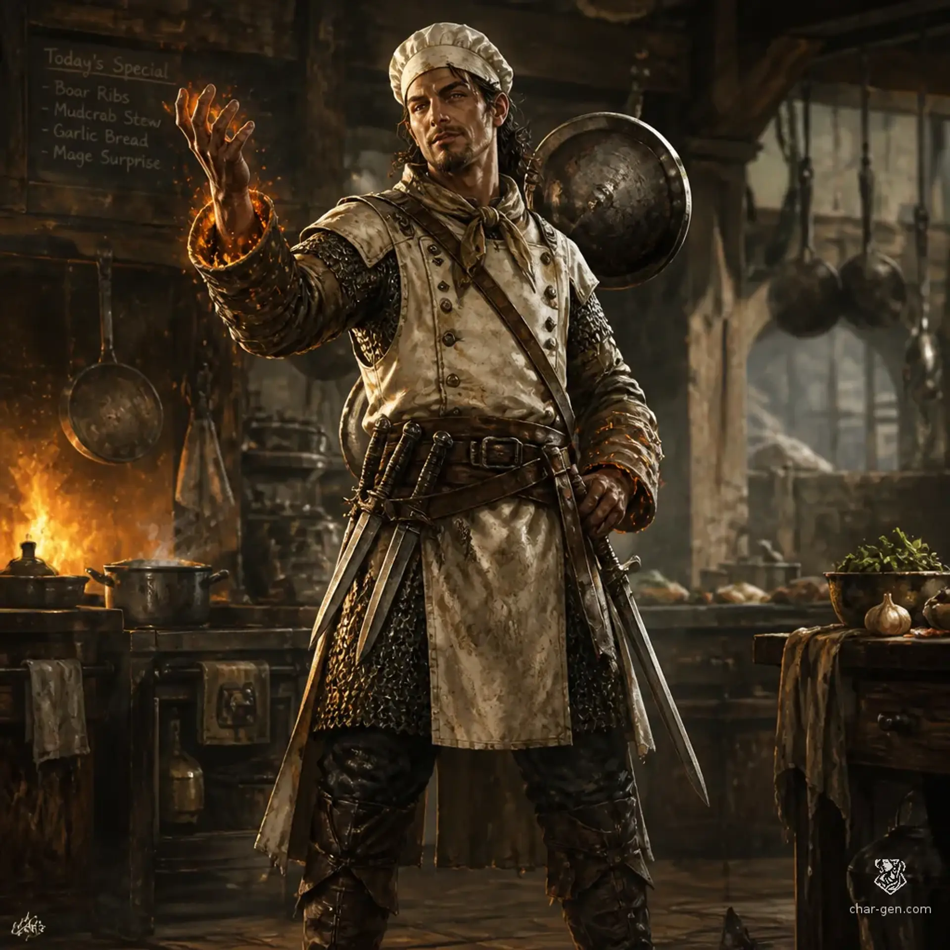 Marcellus Brine - AI-generated fantasy Character