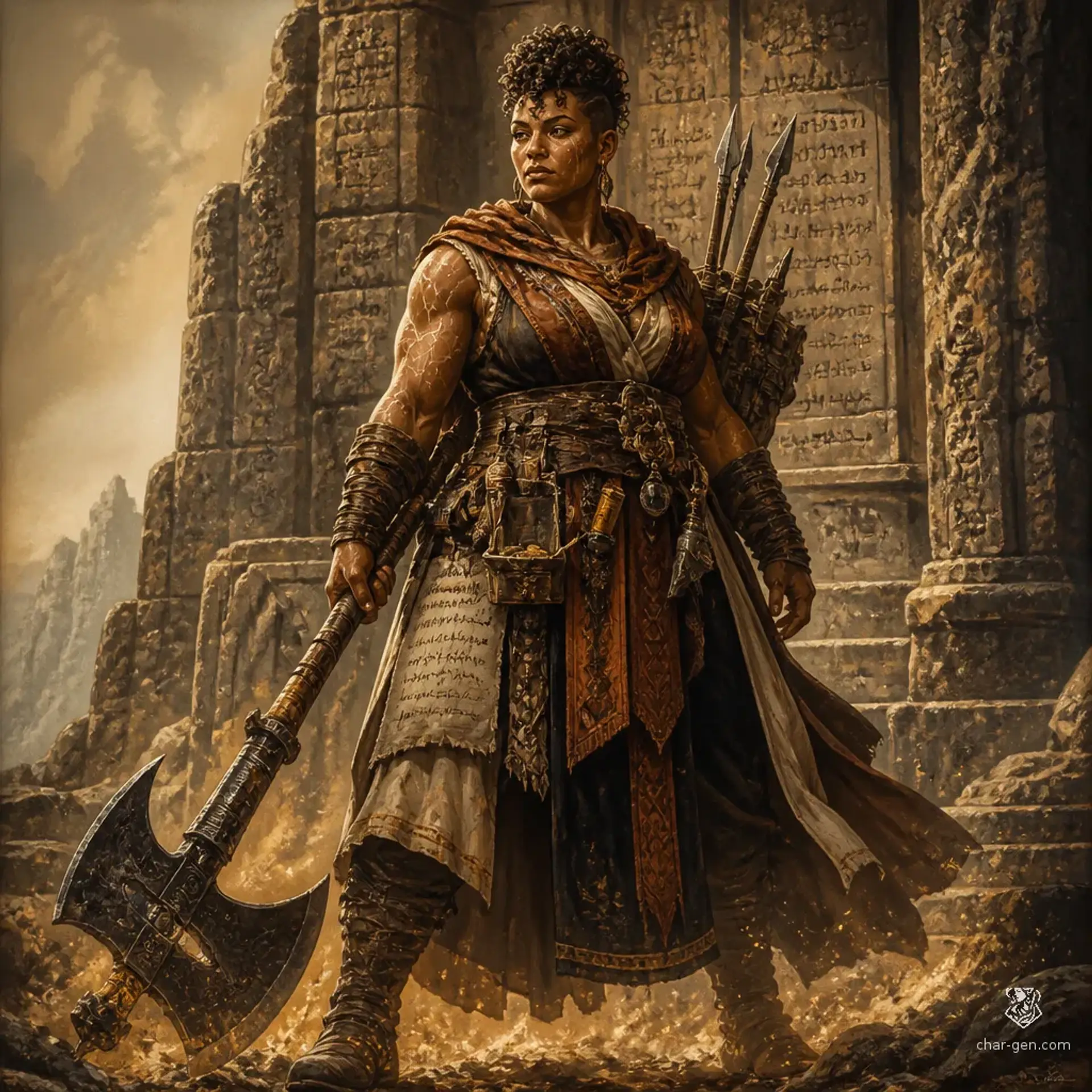 Khatira Qadek - AI-generated fantasy Character