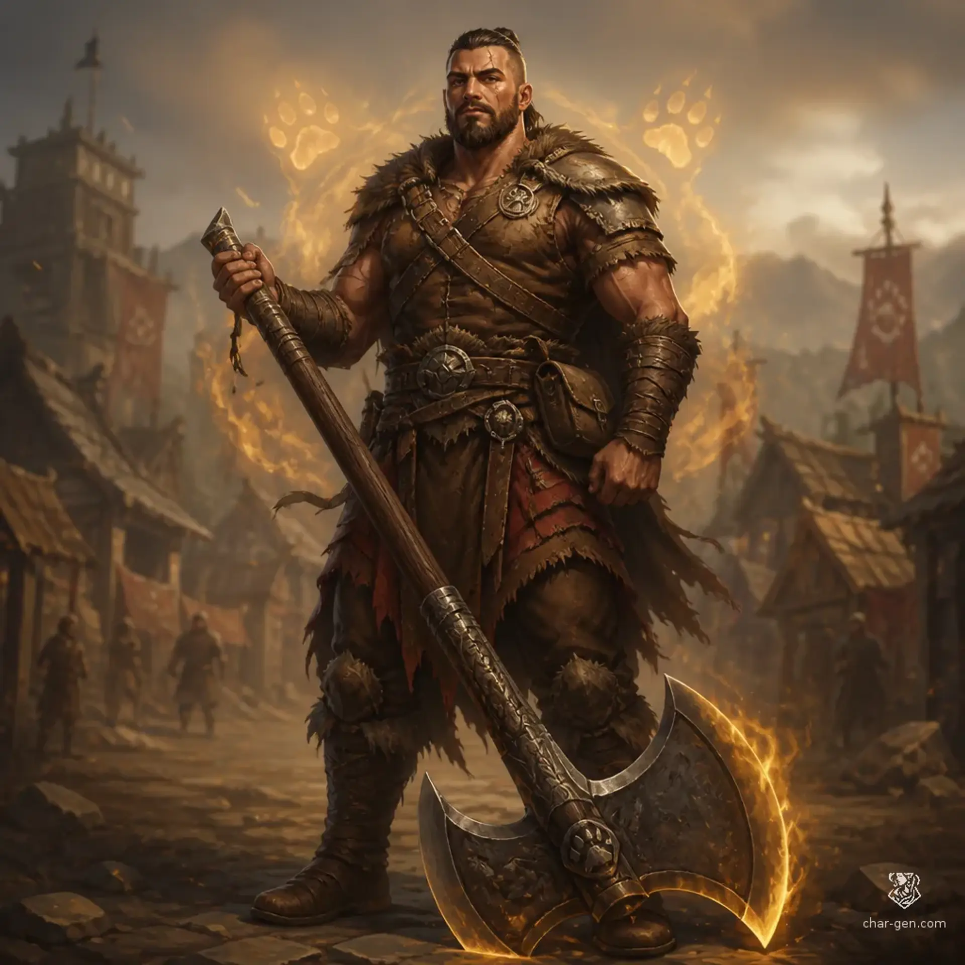 Justyn - AI-generated fantasy Character