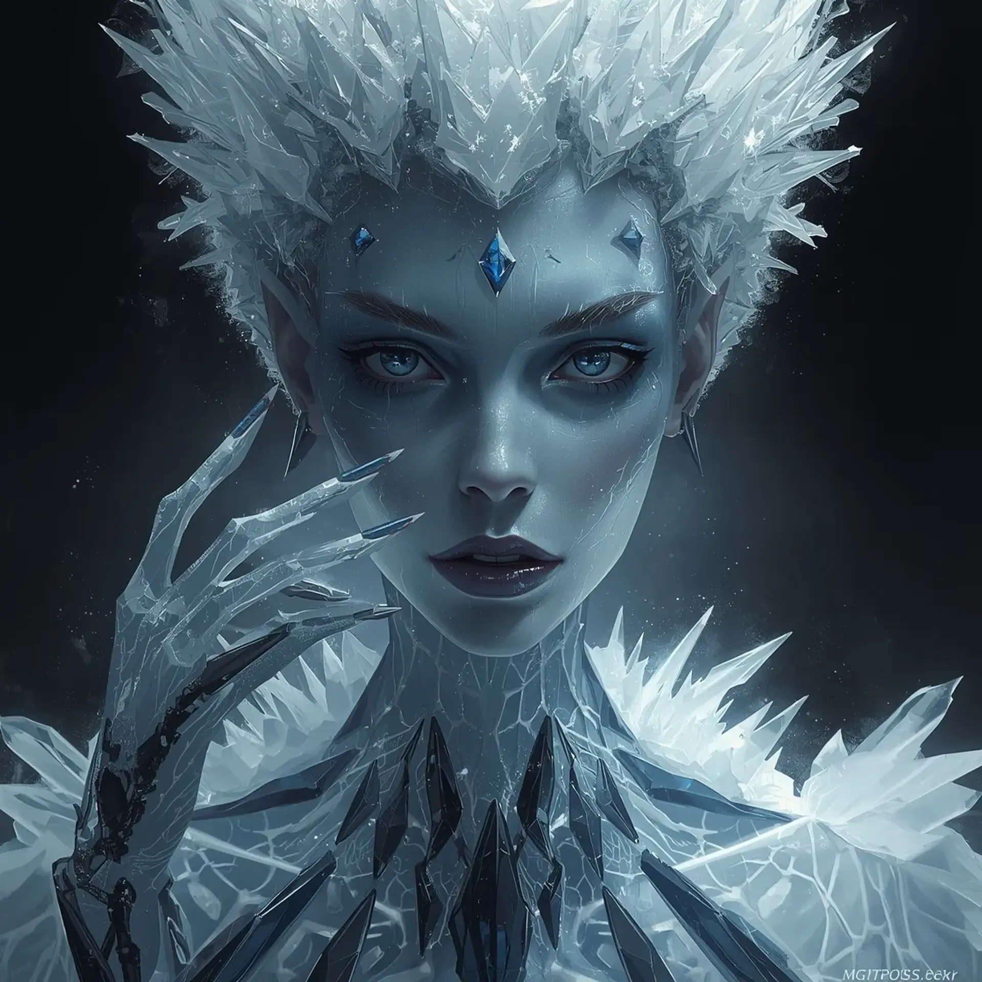 Jadus, the Ever-Falling Snow - AI-generated fantasy NPC