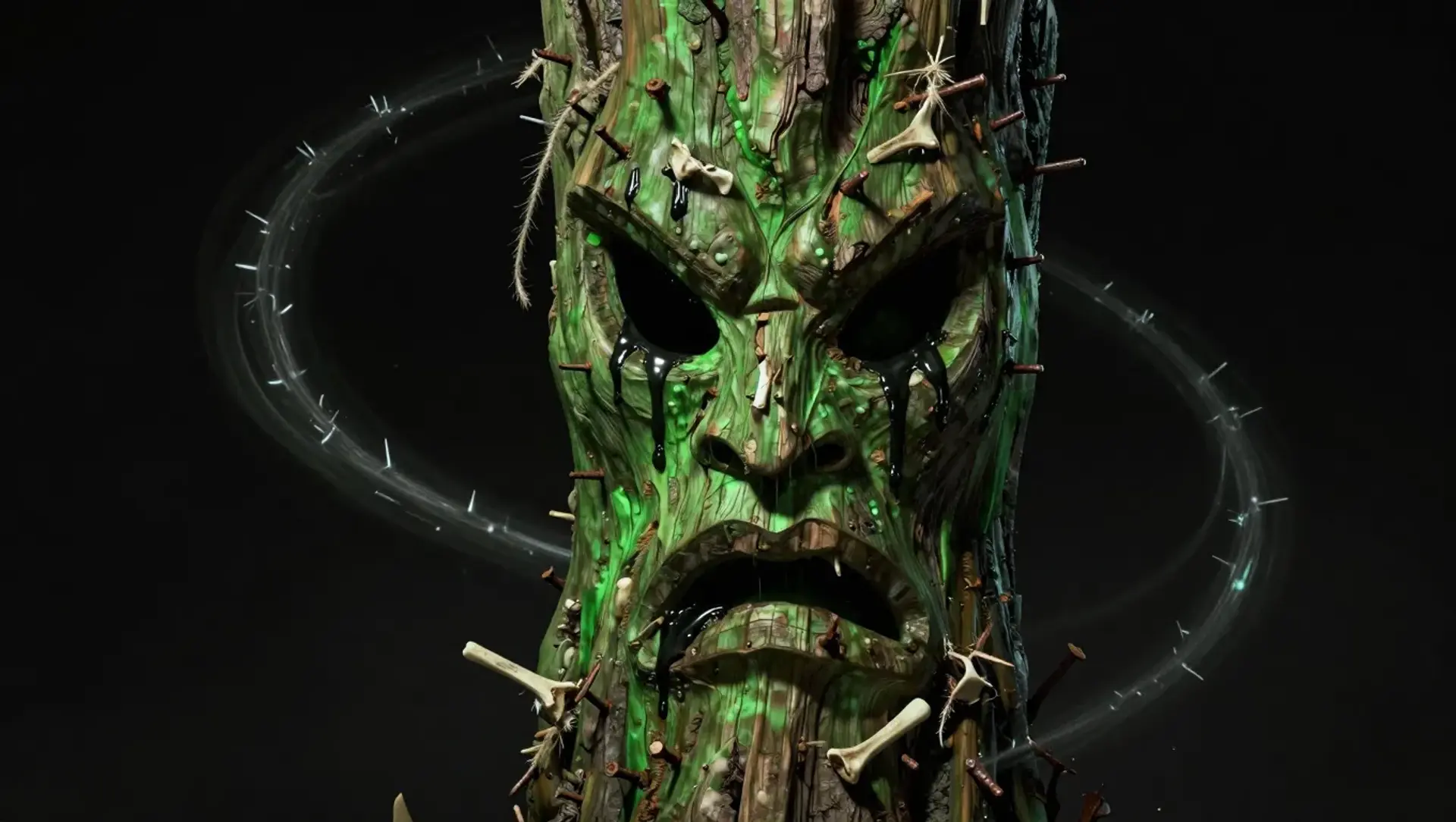 Crudely Carved Totem