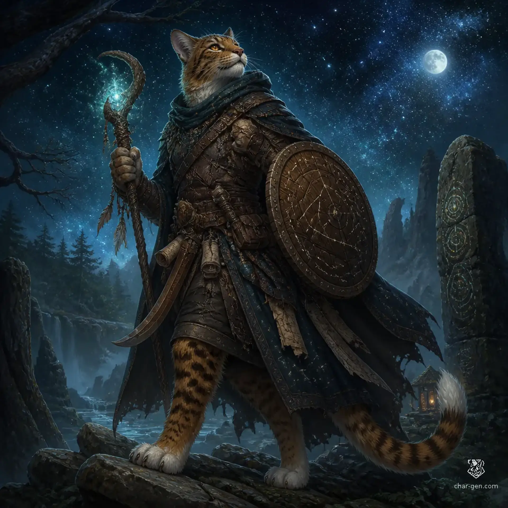 Kael Starwhisk - AI-generated fantasy Character