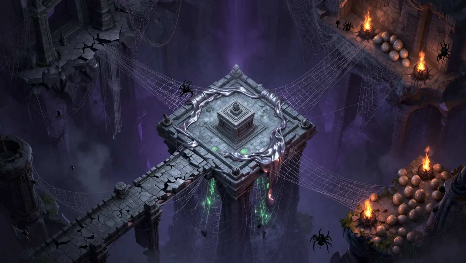 Stop the Sacrifice at the Spider Altar - AI-generated fantasy Encounter