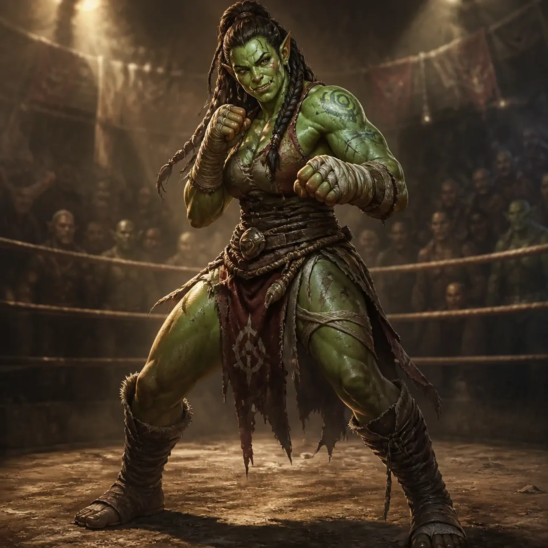 Korga Irongrin - AI-generated fantasy Character