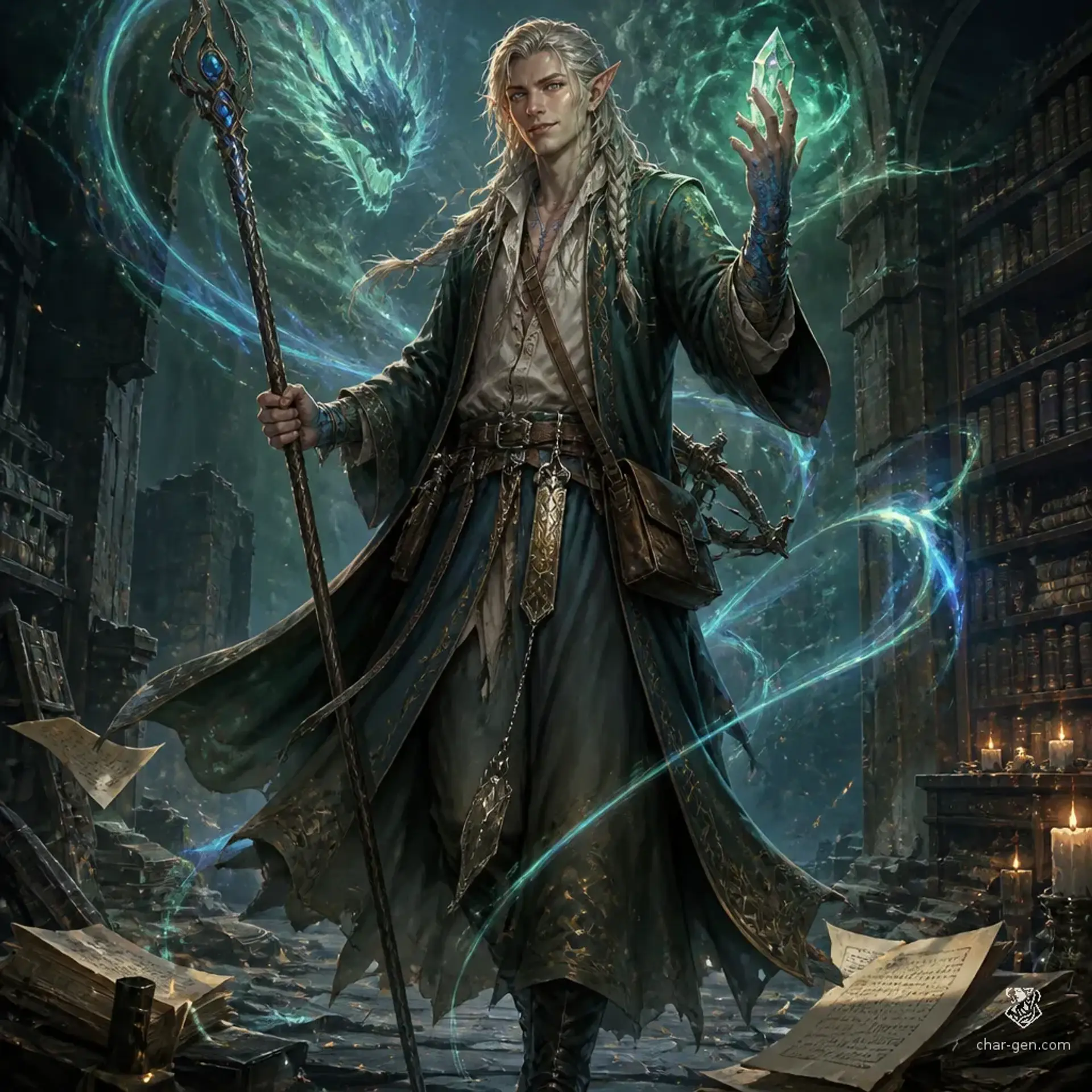 Sylvan Vexmoor - AI-generated fantasy Character