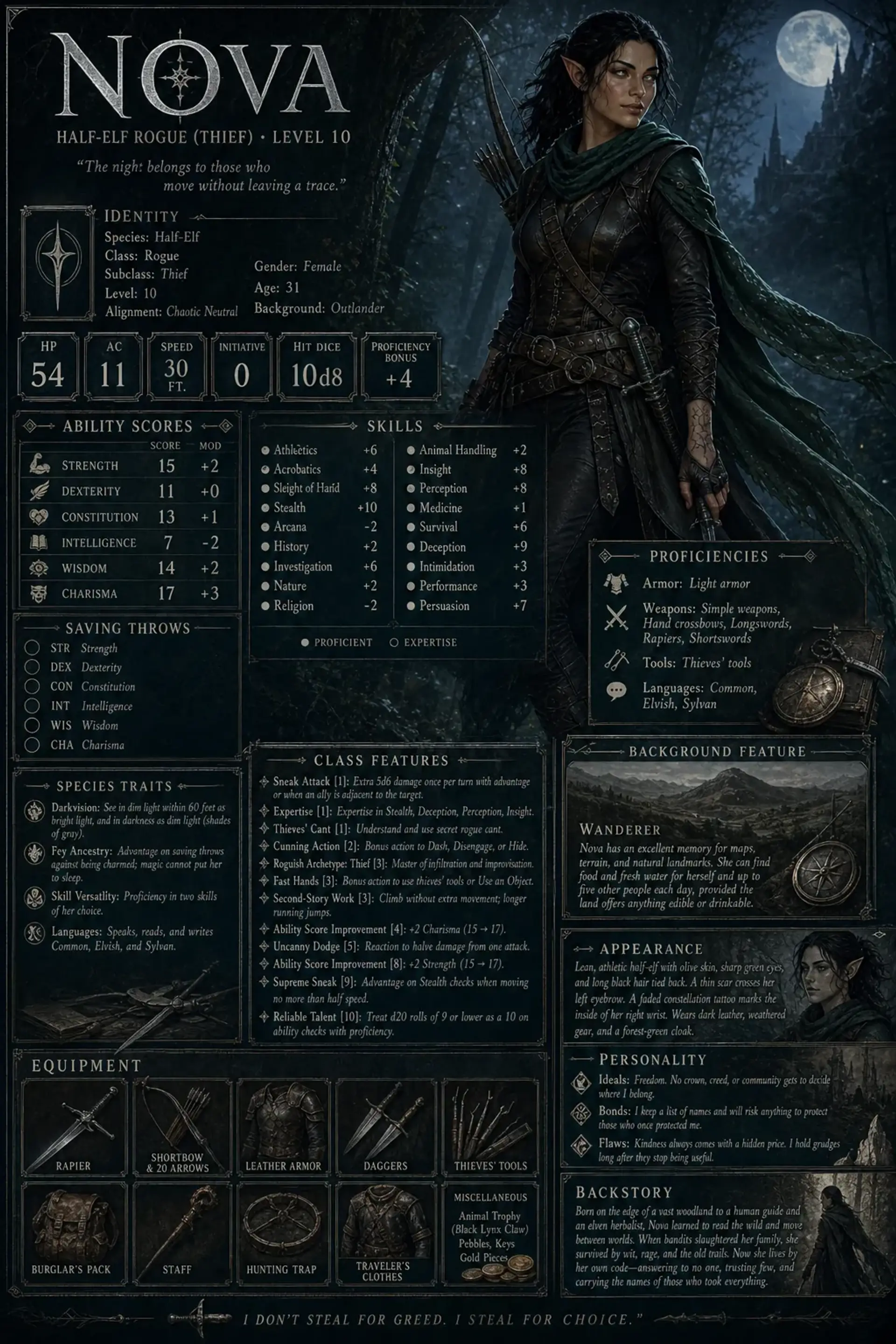 Character Sheet