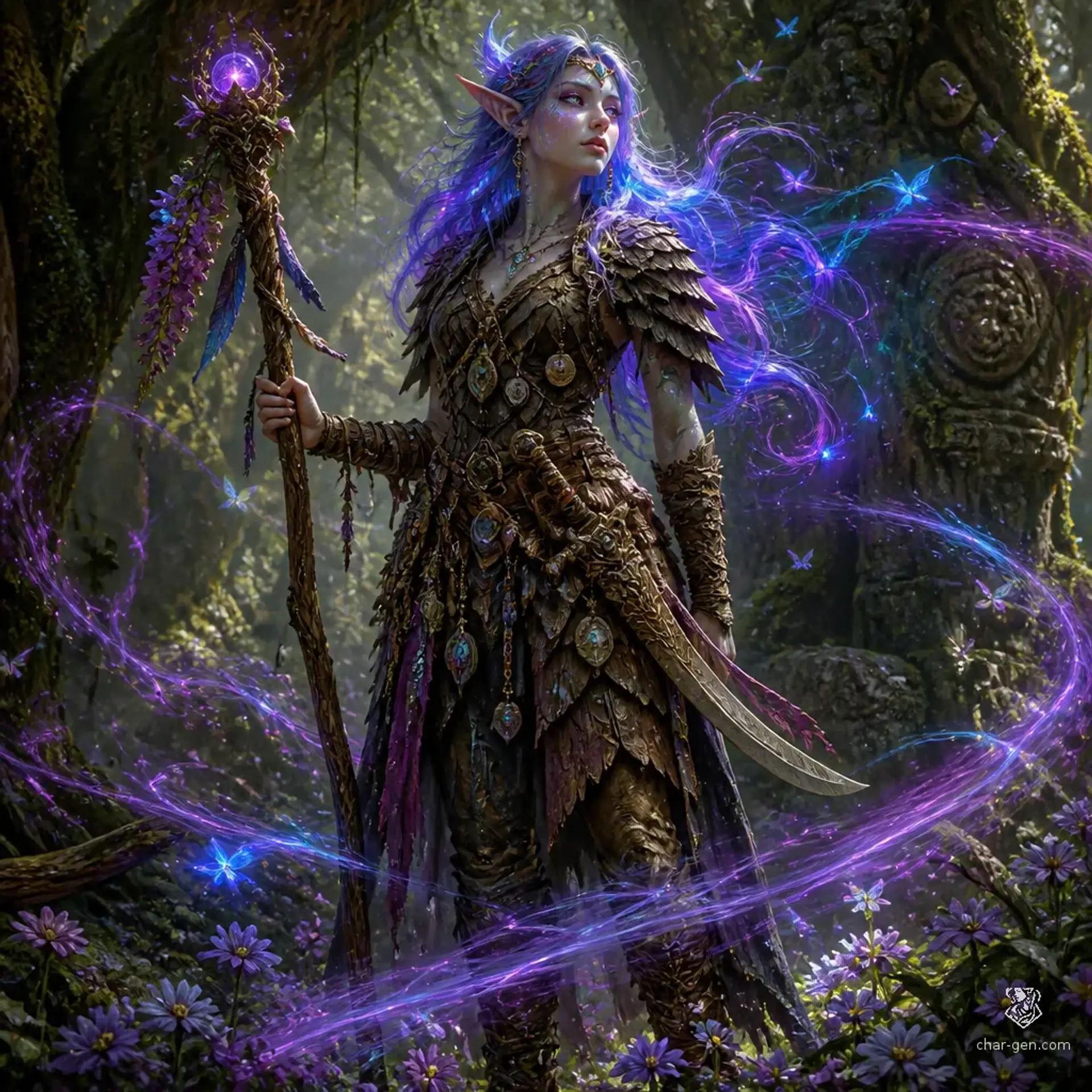 Thalassa Vesper - AI-generated fantasy Character