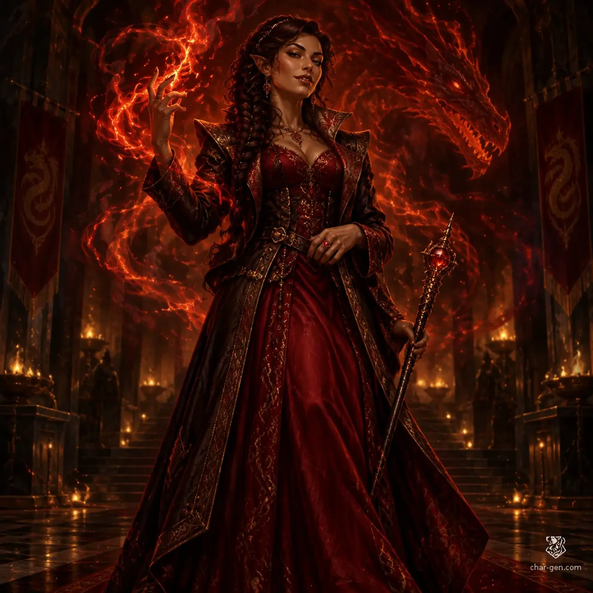 Elandra - AI-generated fantasy Character