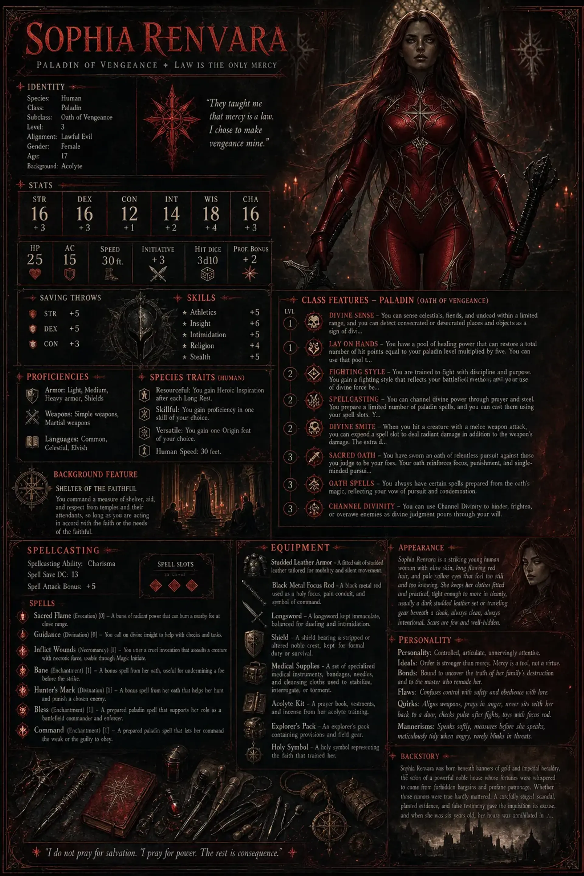 Character Sheet