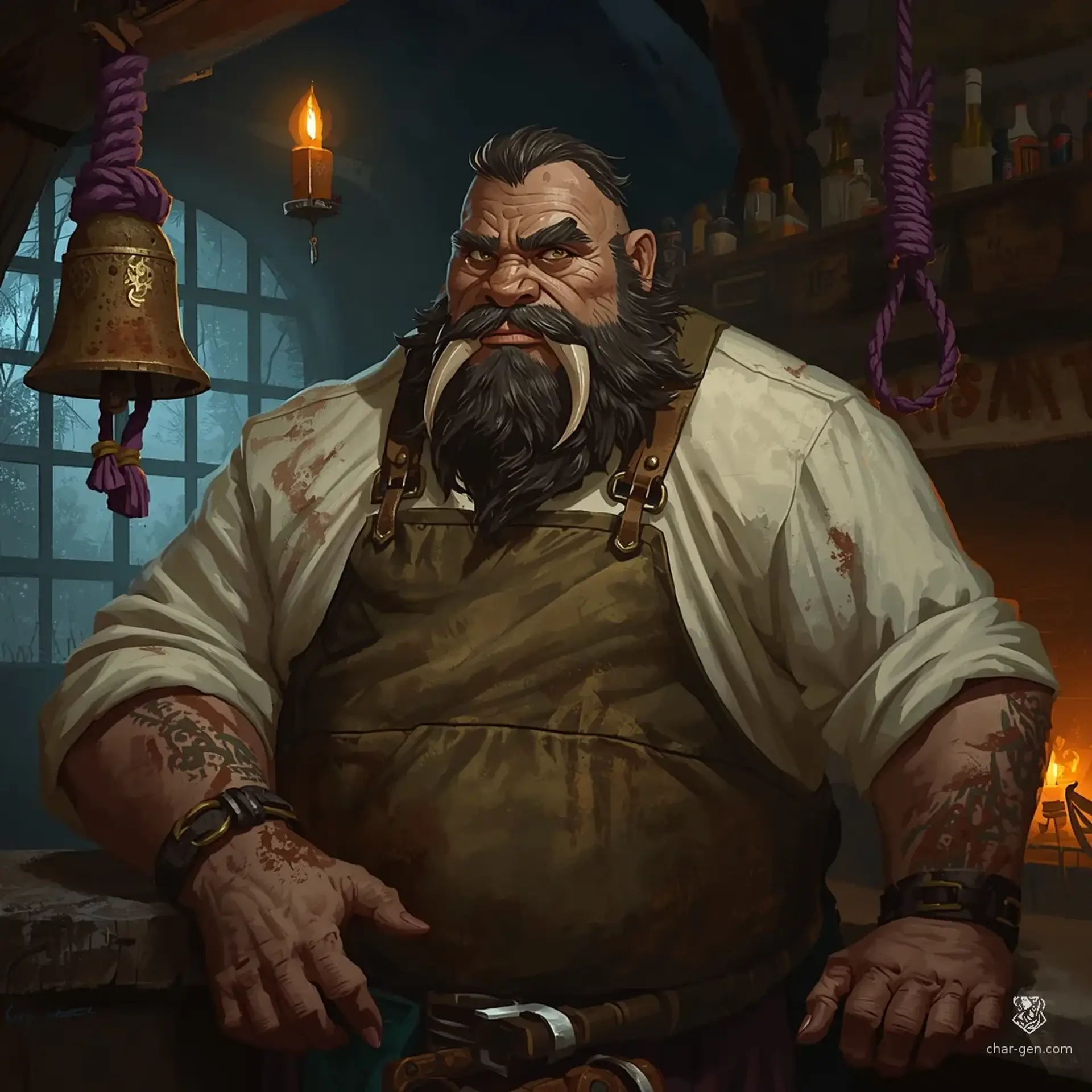 The Velvet Noose - AI-generated fantasy Tavern