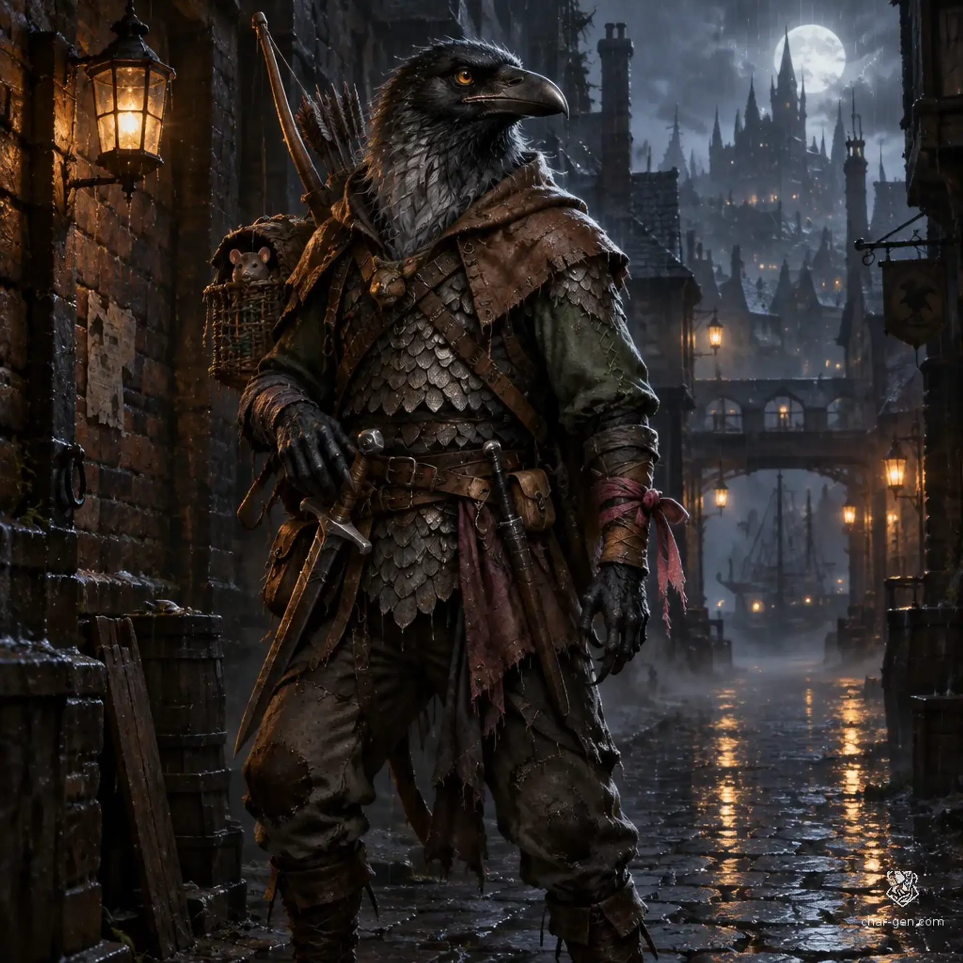 Brannoc Clych - AI-generated fantasy Character